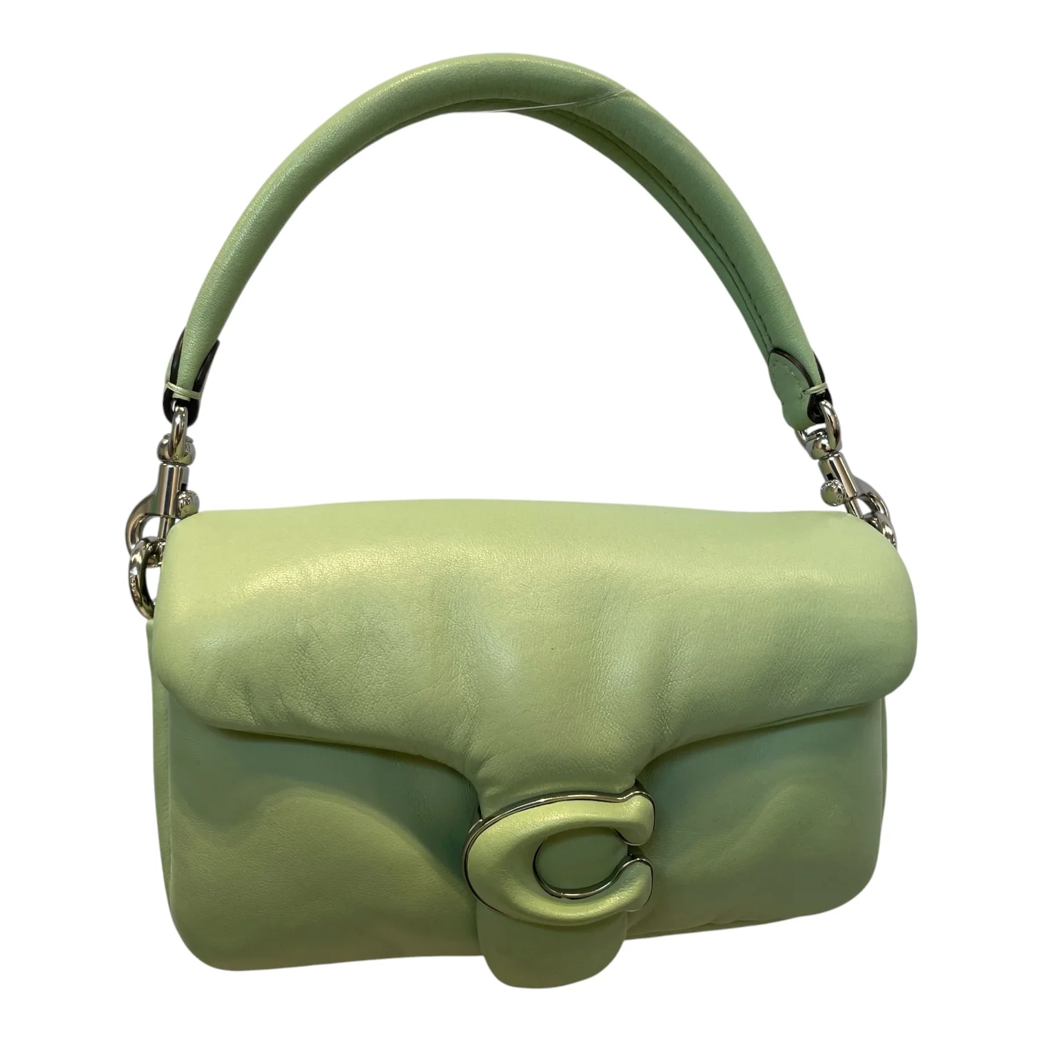 COACH/Hand Bag/Leather/GRN/PILLOW TABBY MINI/MINT GRN