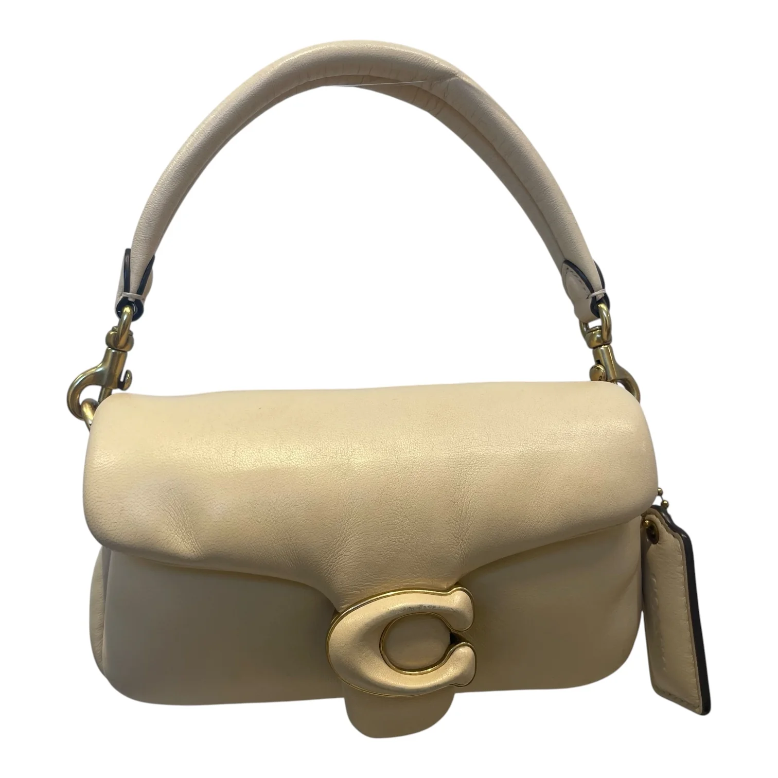 COACH/Hand Bag/Leather/CRM/PILLOW TABBY MINI
