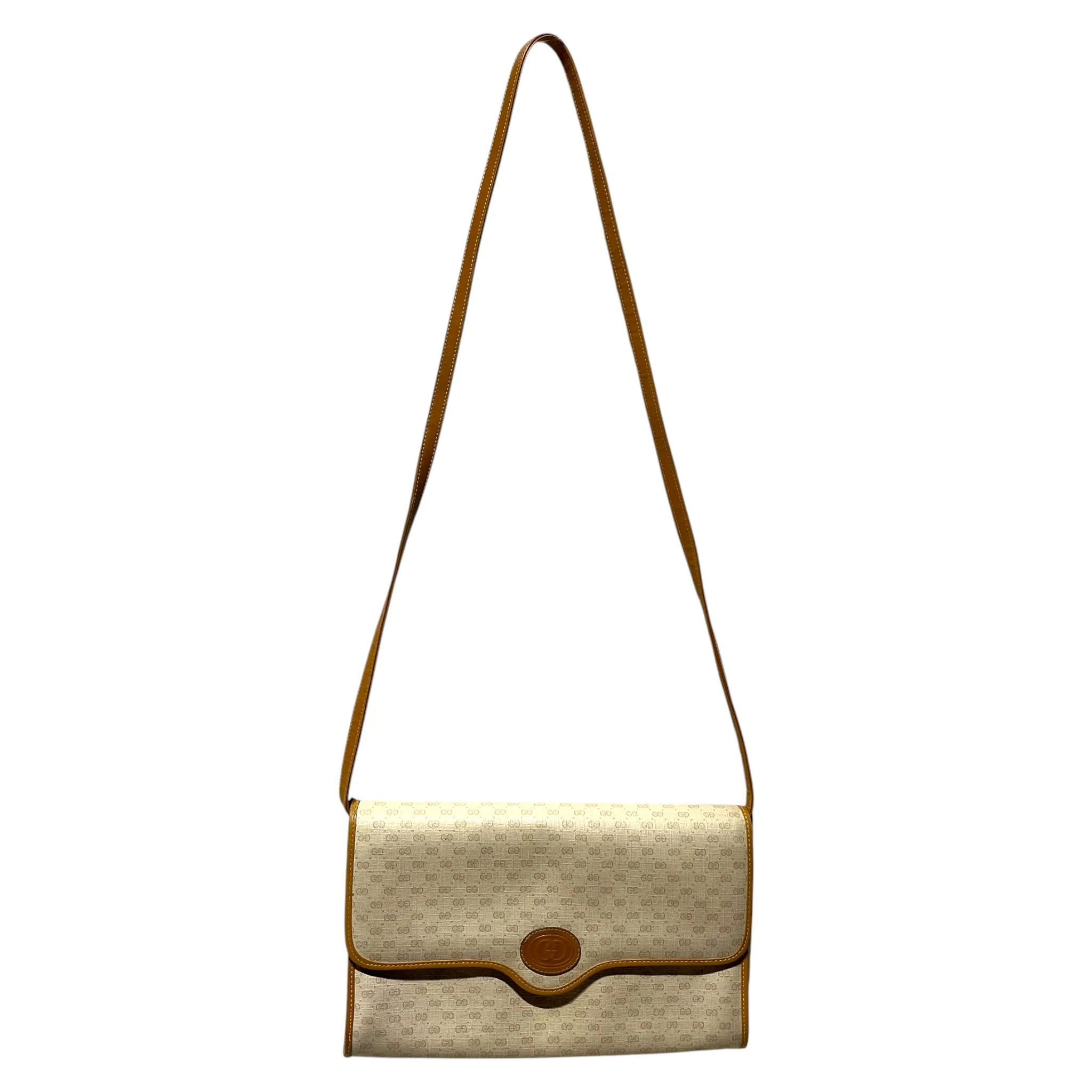GUCCI/Cross Body Bag/Monogram/BEG/vintage monogram crossbody