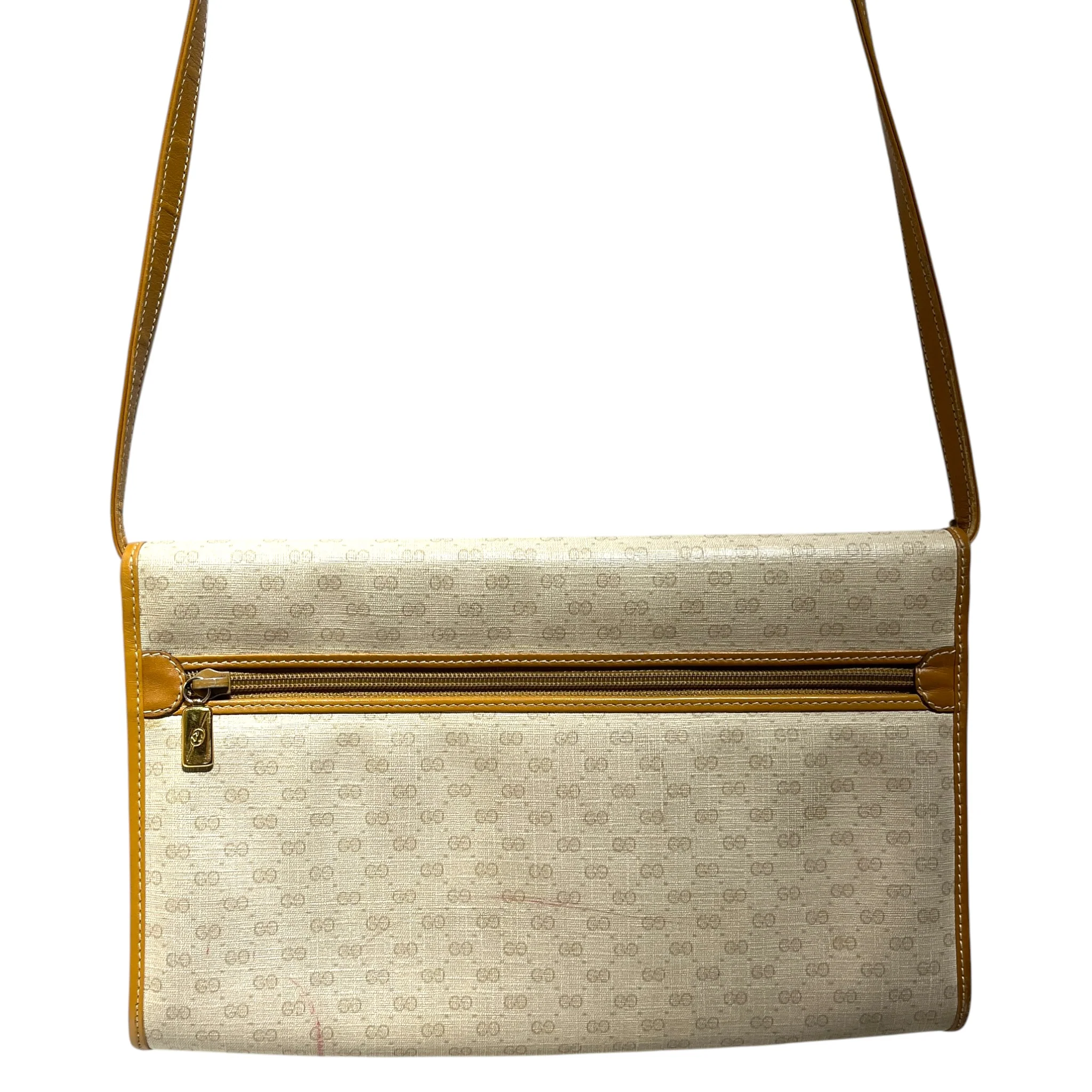 GUCCI/Cross Body Bag/Monogram/BEG/vintage monogram crossbody