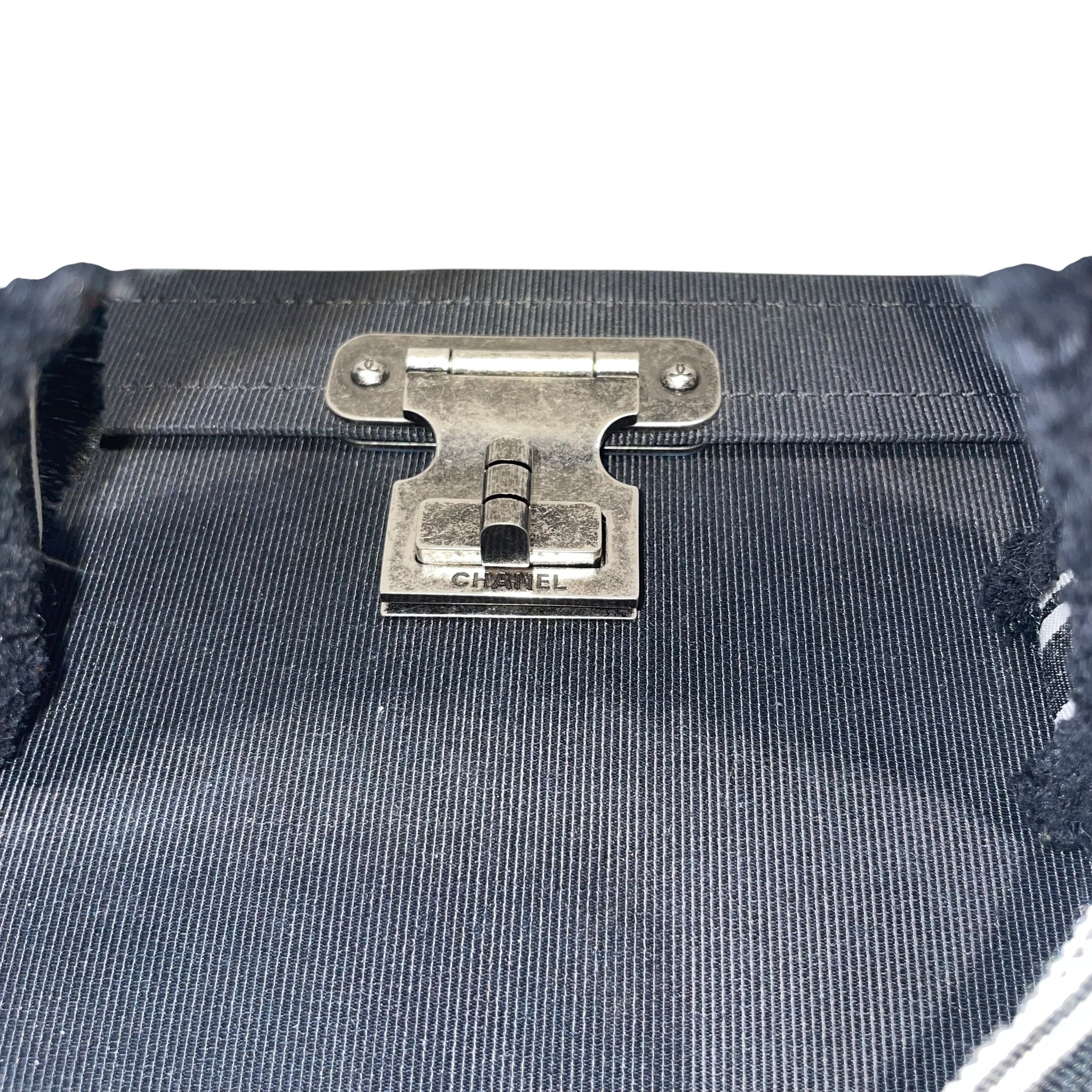 CHANEL/Bag/BLK/QUILTED VANITY CASE