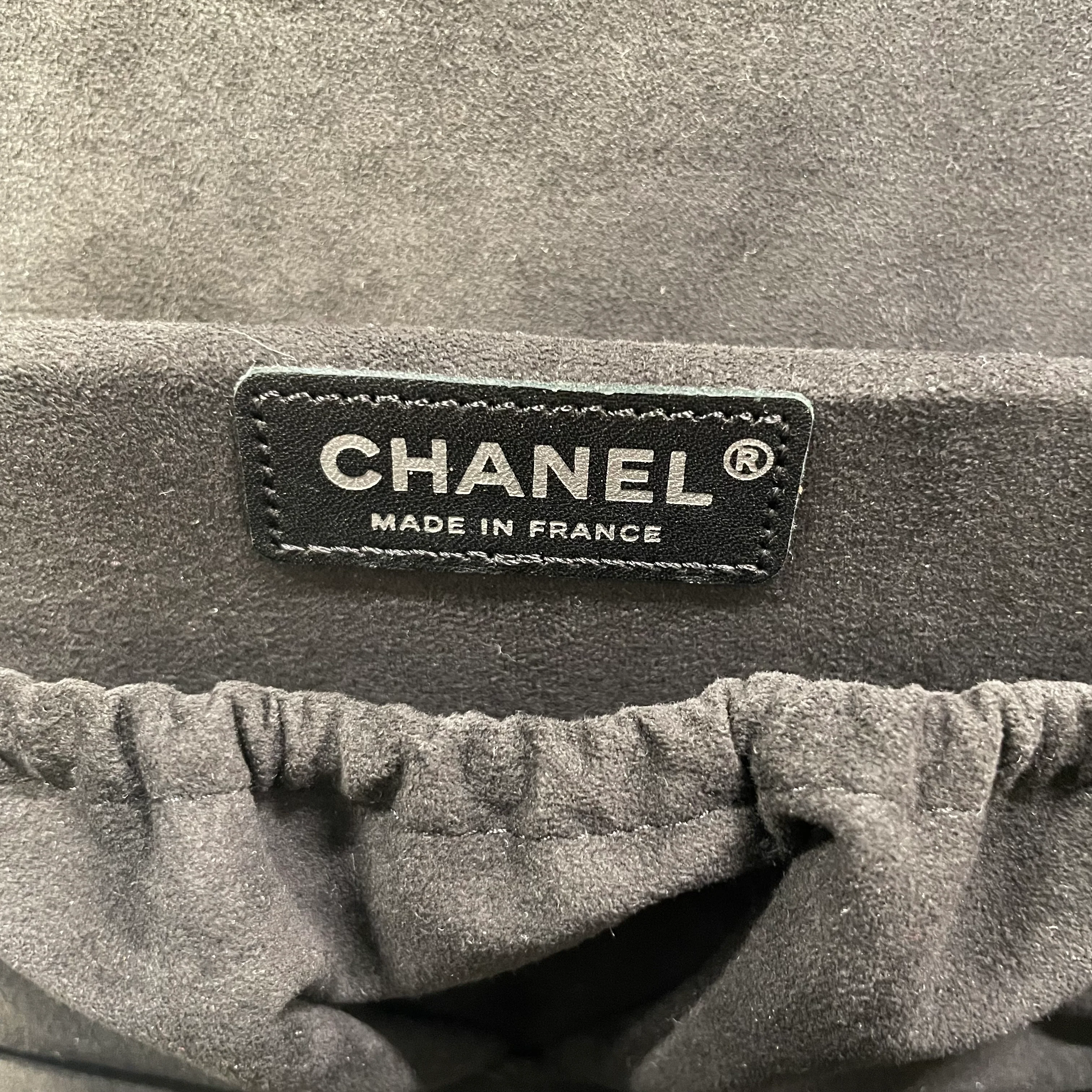 CHANEL/Bag/BLK/QUILTED VANITY CASE