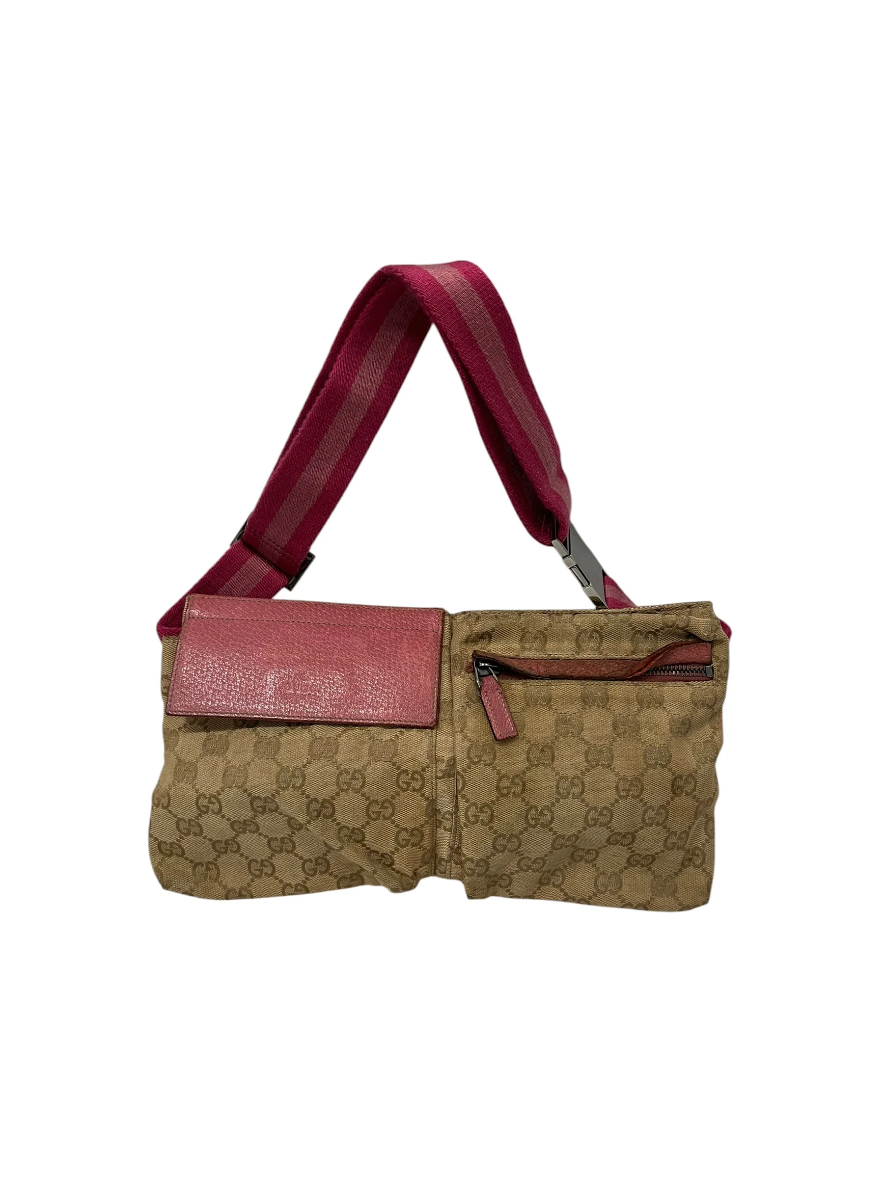 GUCCI/Fanny Pack/Monogram/Cotton/BEG/28566 203887