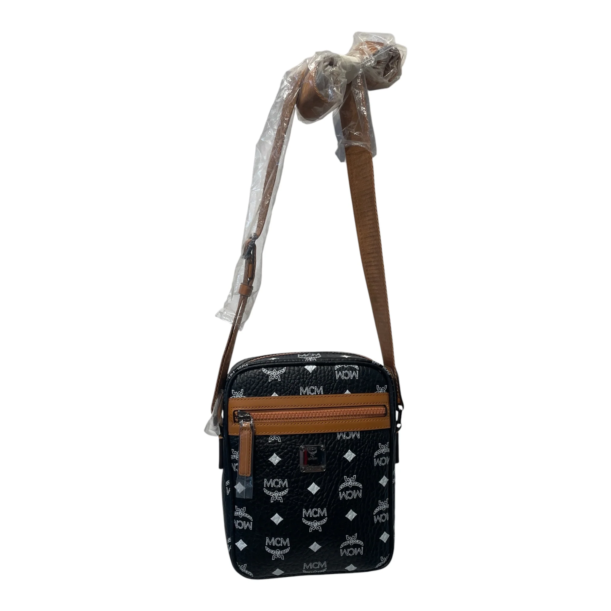 MCM/Cross Body Bag/Leather/BLK/VIETOS
