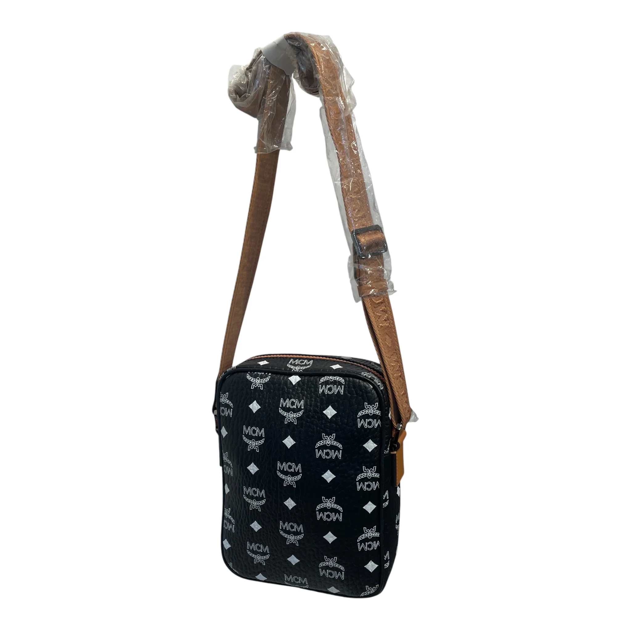 MCM/Cross Body Bag/Leather/BLK/VIETOS
