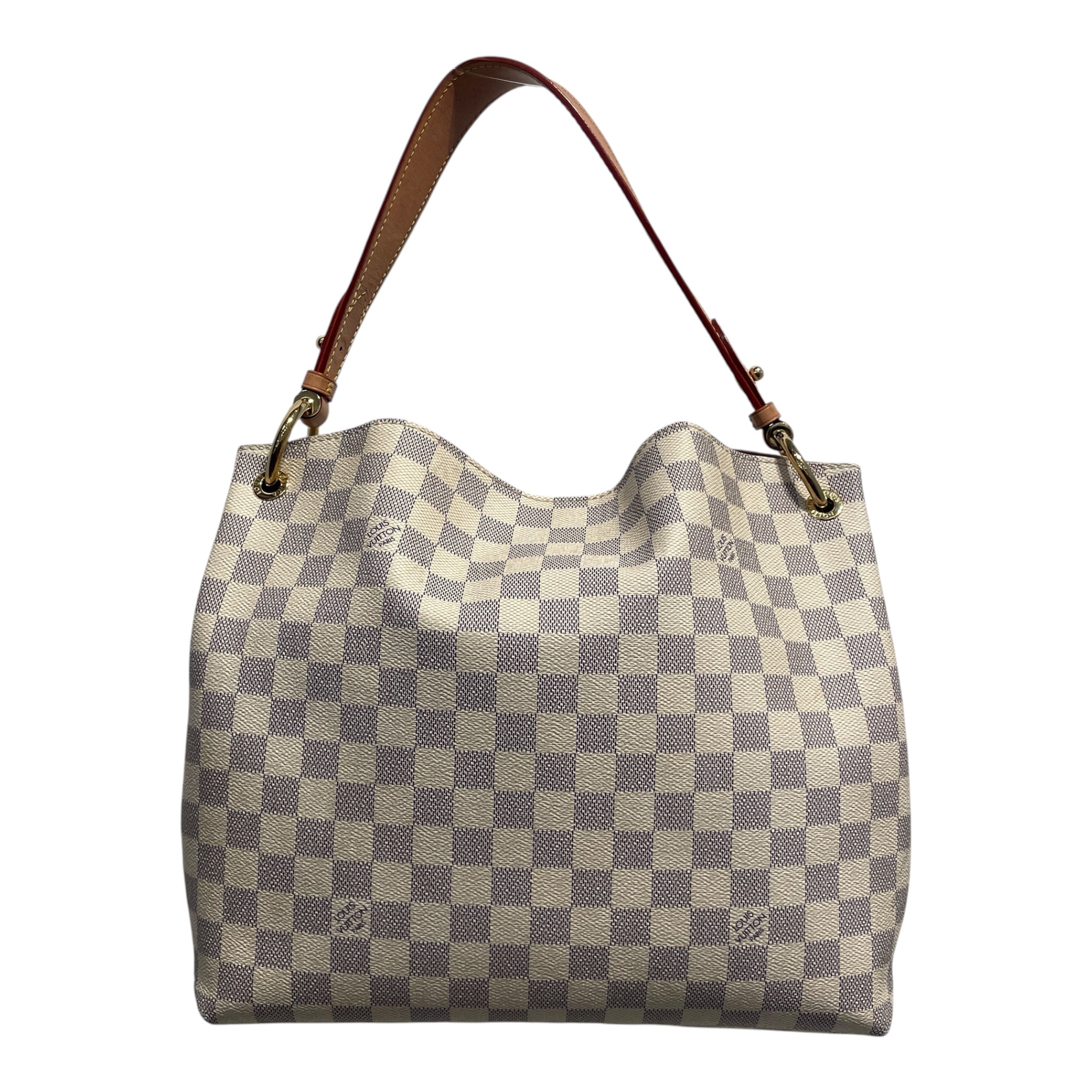 LOUIS VUITTON/Hand Bag/Border/Leather/BEG/graceful damier