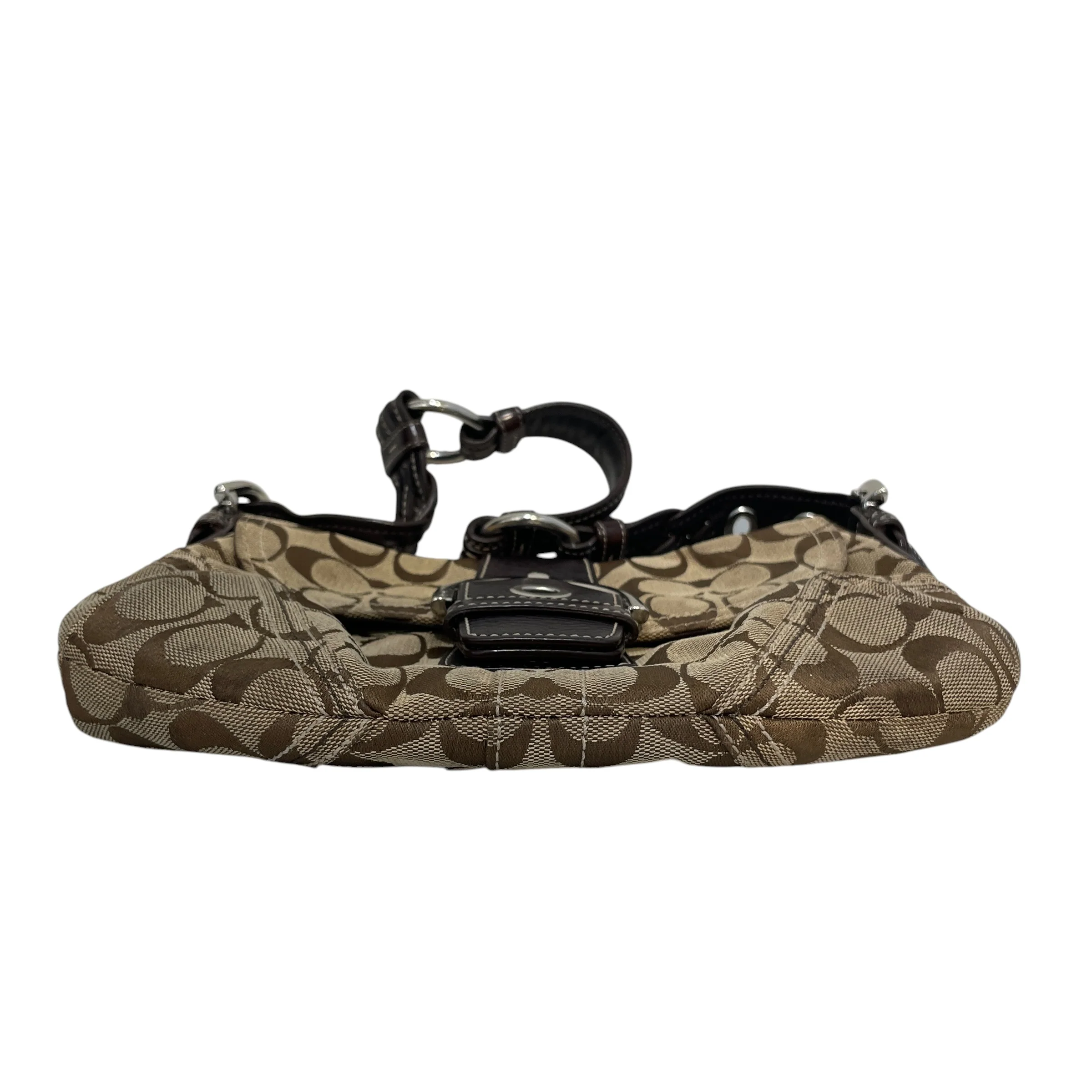COACH/Hand Bag/Monogram/Cotton/CML/Soho Signature