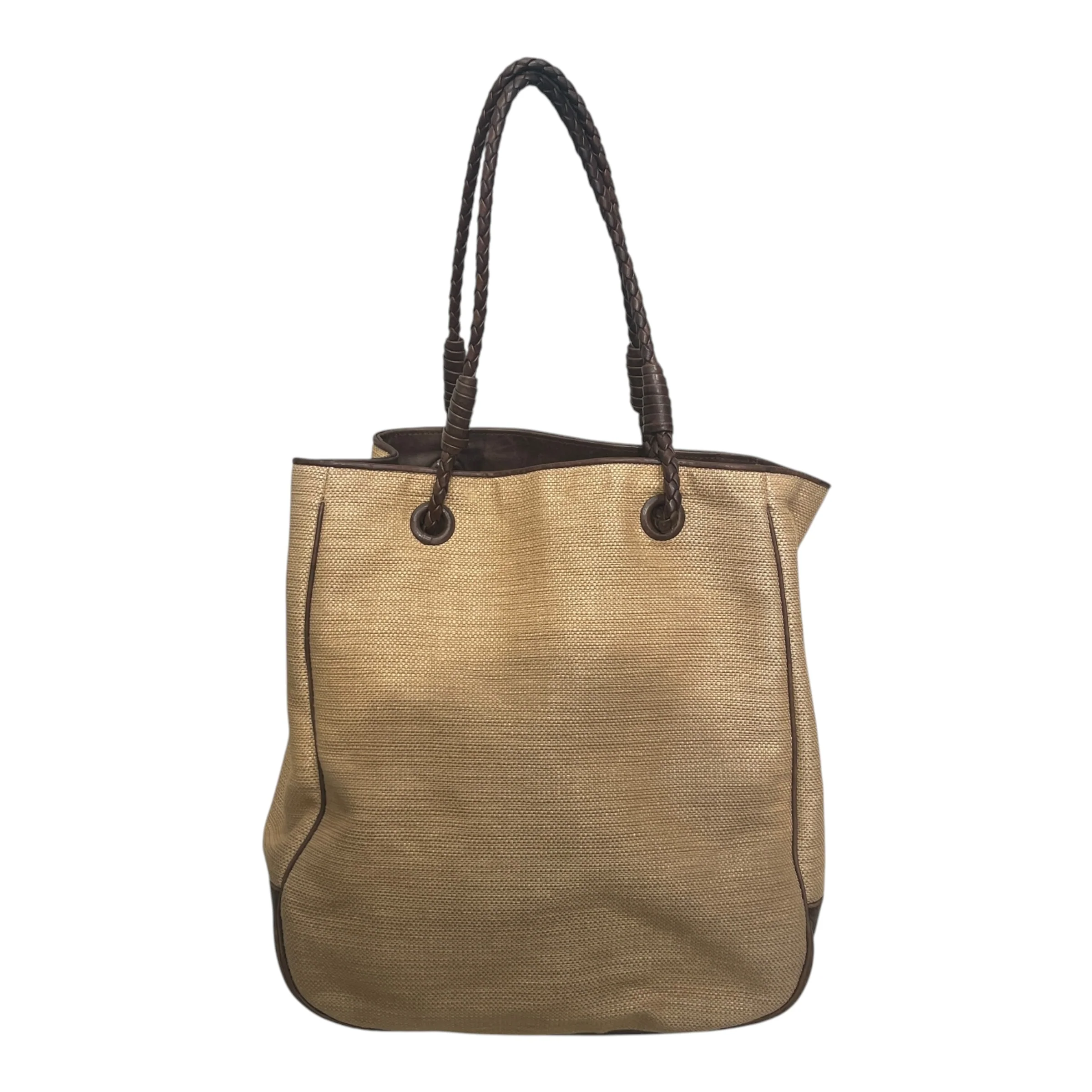 BOTTEGA VENETA/Tote Bag/Hemp/CML/BRAIDED STRAP TOTE