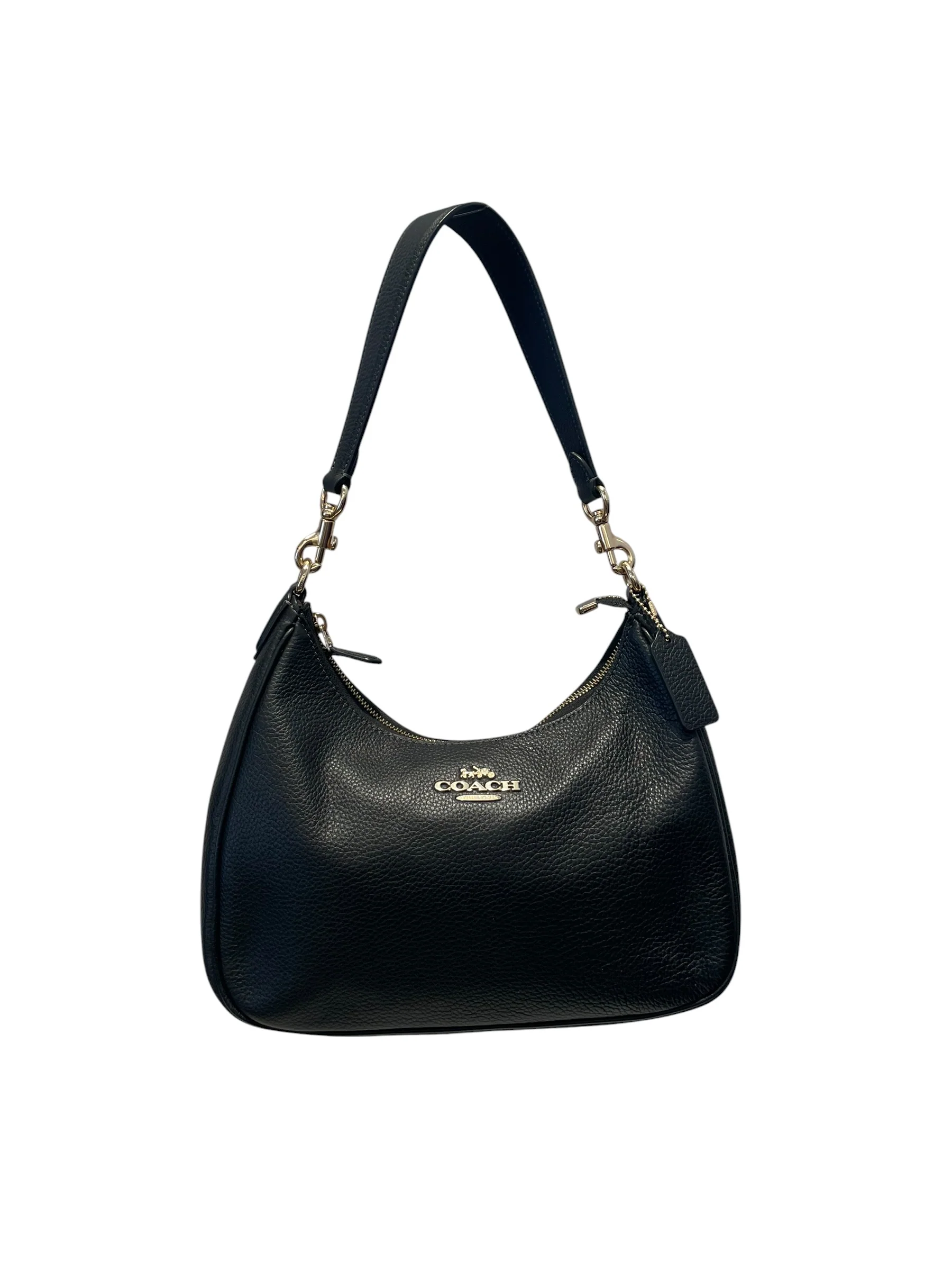 COACH/Hand Bag/Leather/BLK/Coach Teri Hobo