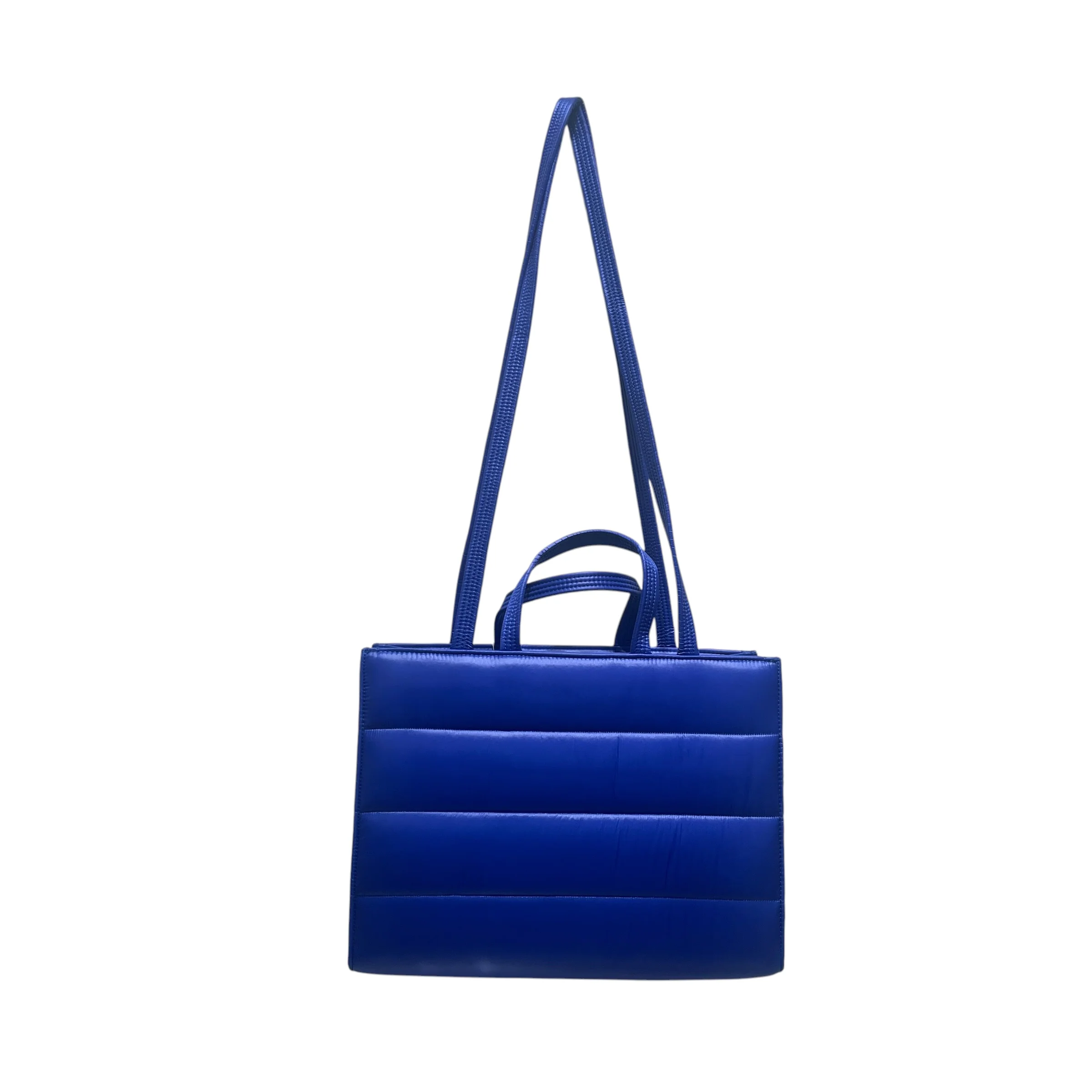 Telfar/MOOSE KNUCKLES/Tote Bag/Polyester/BLU/PUFFER TOTE BAG MOOSE KNUCKLES