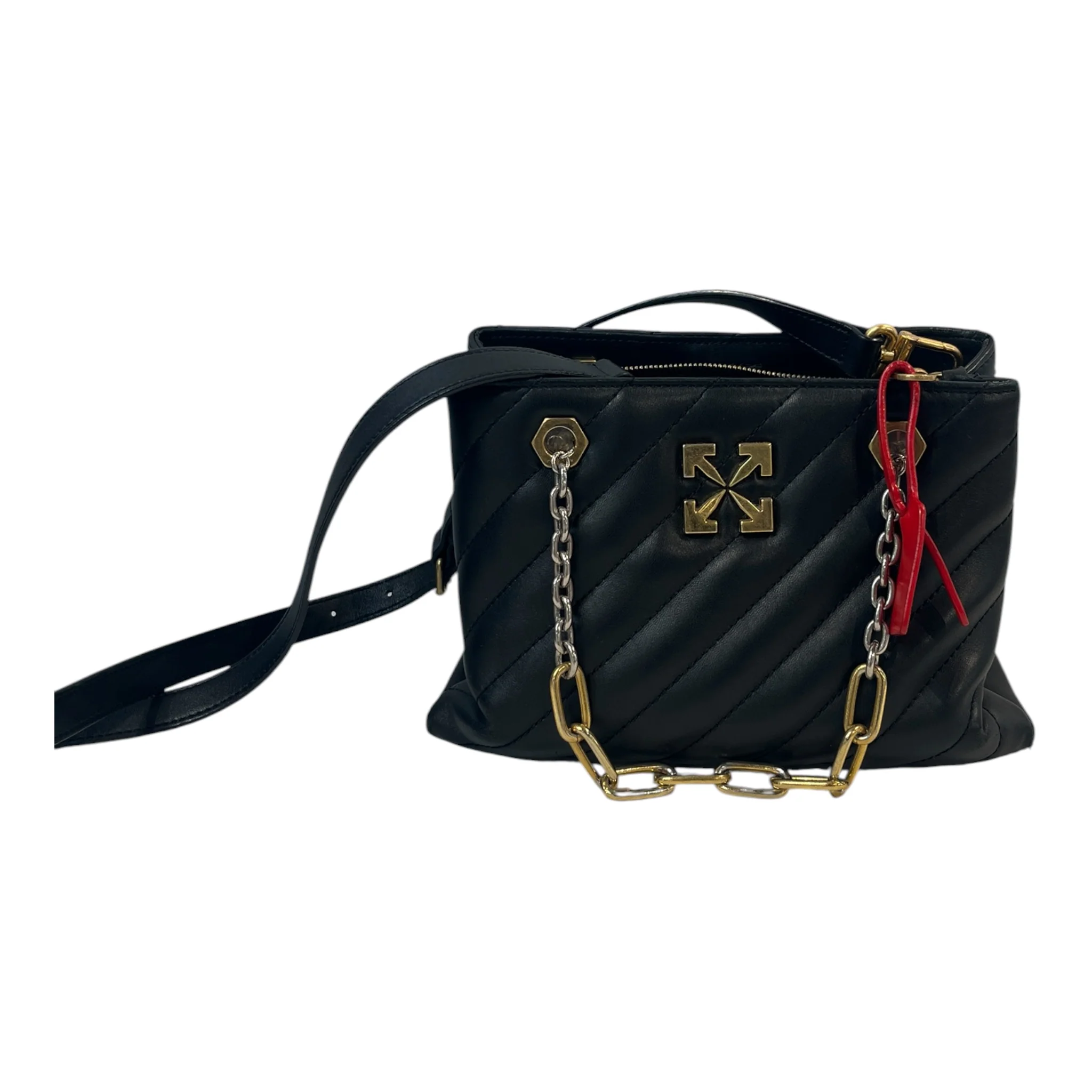 OFF-WHITE/Bag/Leather/BLK/JACKHAMMER SHOULDER BAG