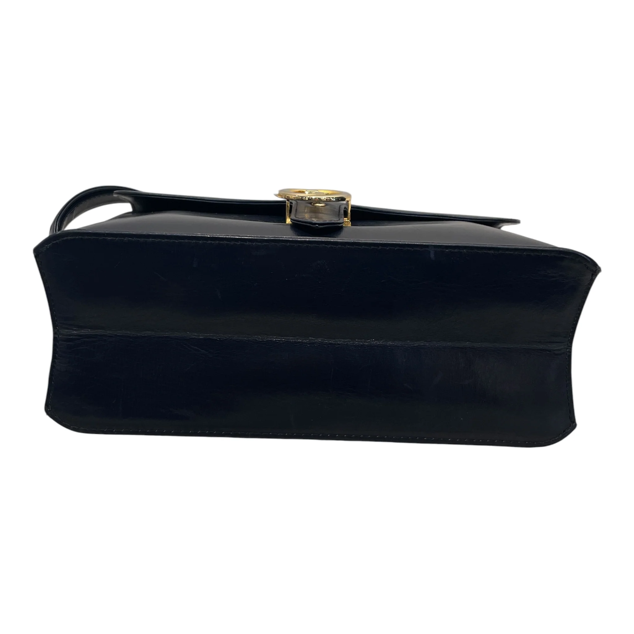 GUCCI/Hand Bag/Leather/BLK/INTERLOCKING G LOCK