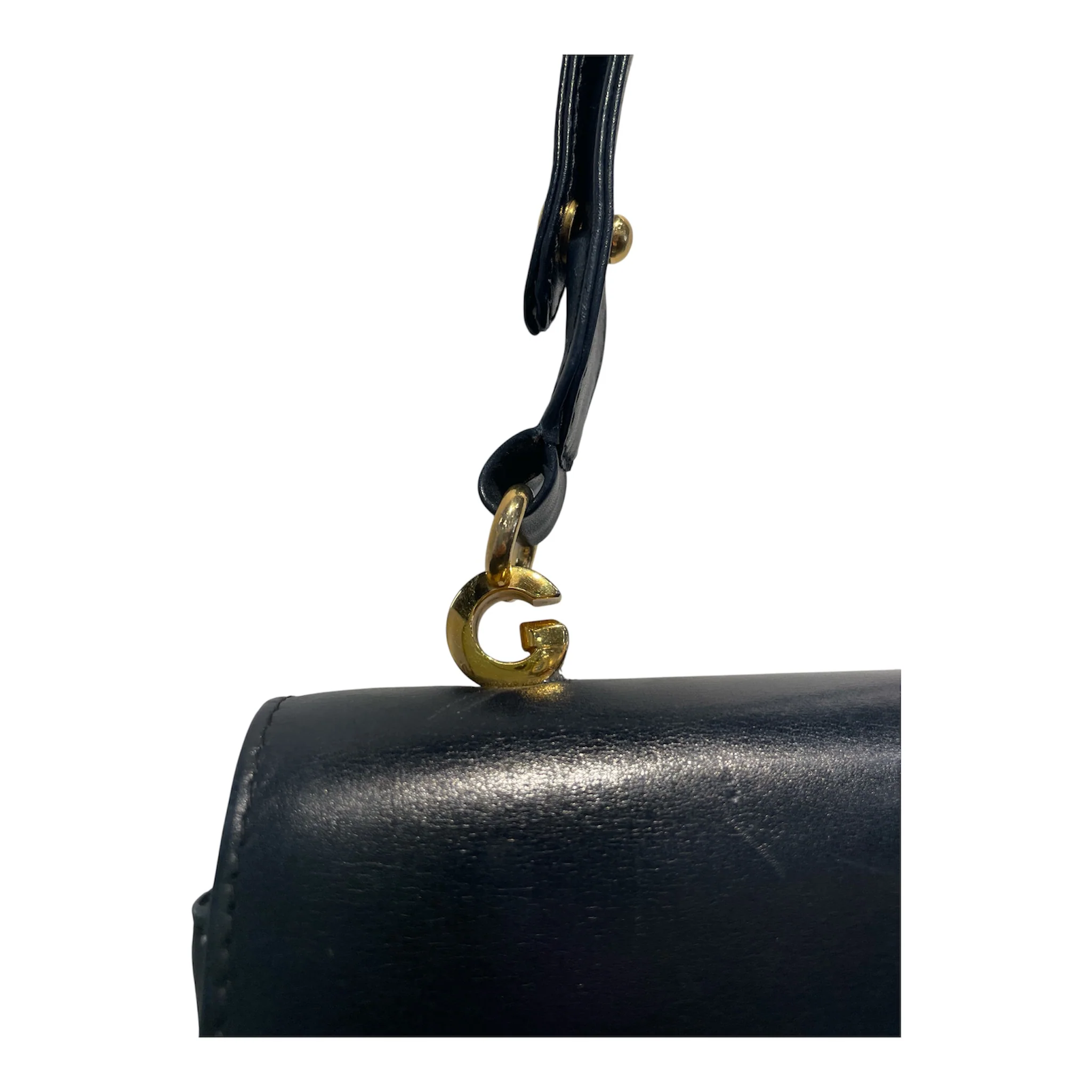 GUCCI/Hand Bag/Leather/BLK/INTERLOCKING G LOCK