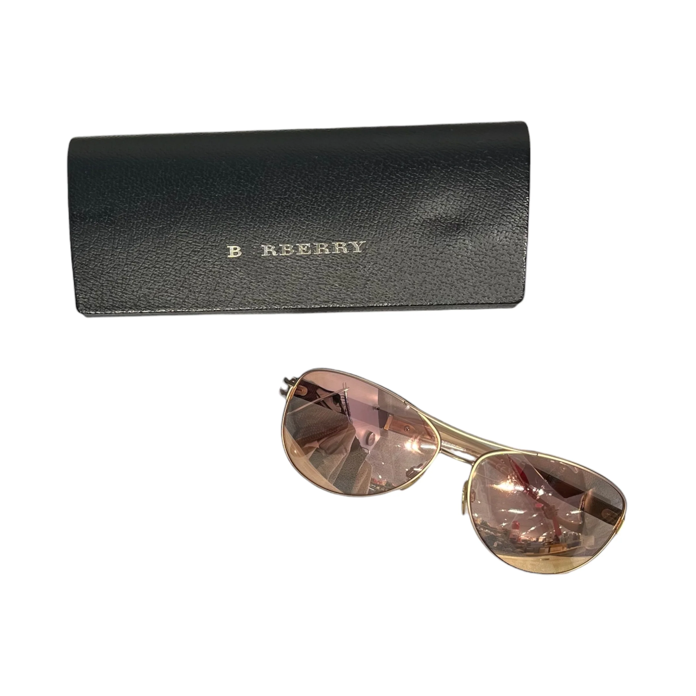 BURBERRY/Sunglasses/Metal/GLD/