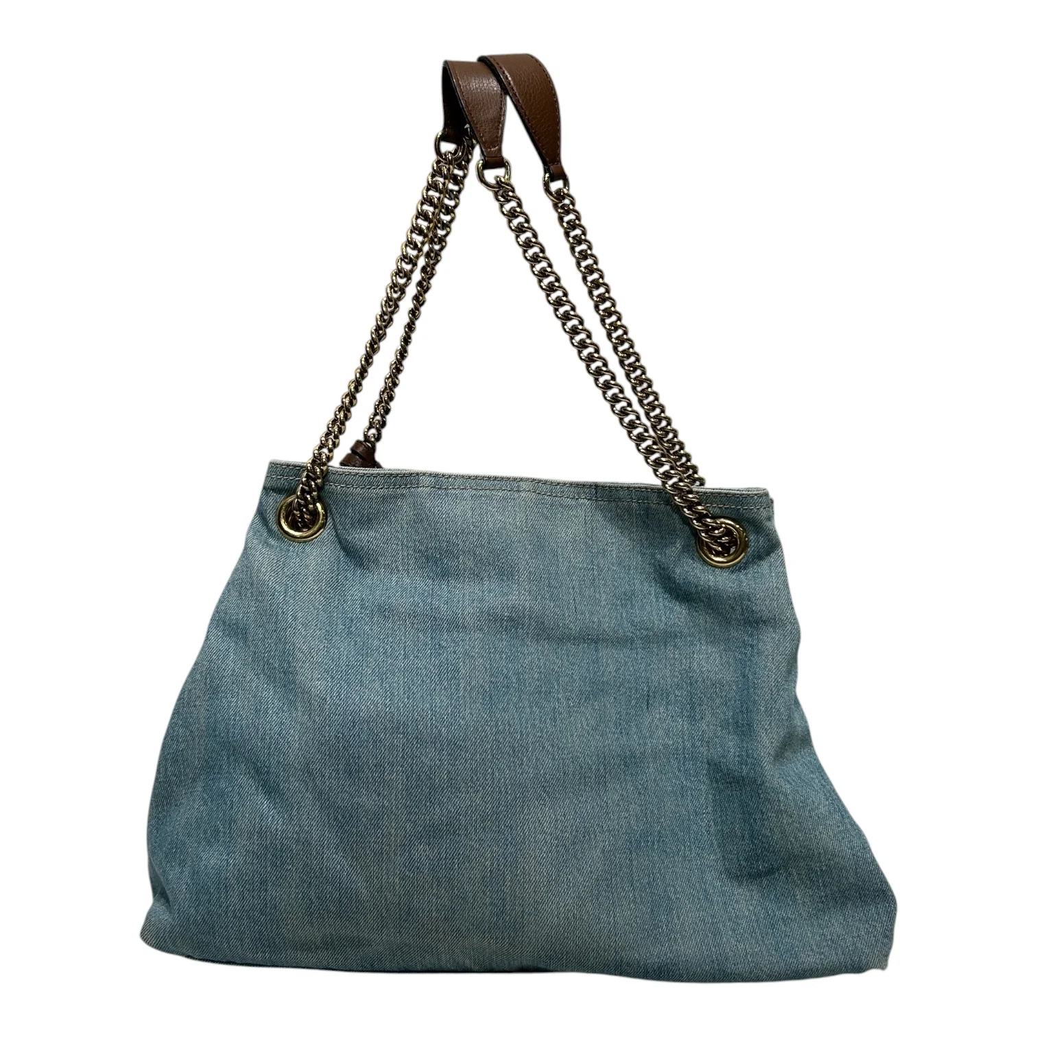 GUCCI/Hand Bag/Denim/BLU/Denim Handbag w Tassel