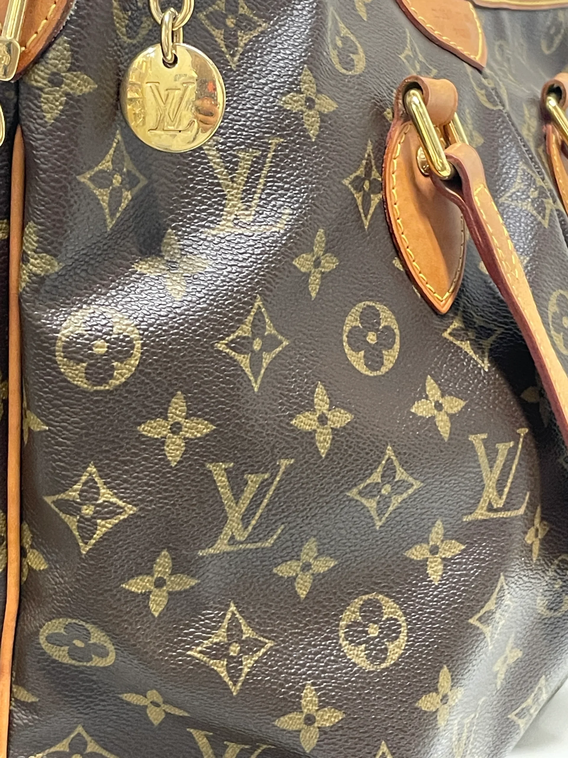 LOUIS VUITTON/Hand Bag/Monogram/Leather/BRW/X43KV29