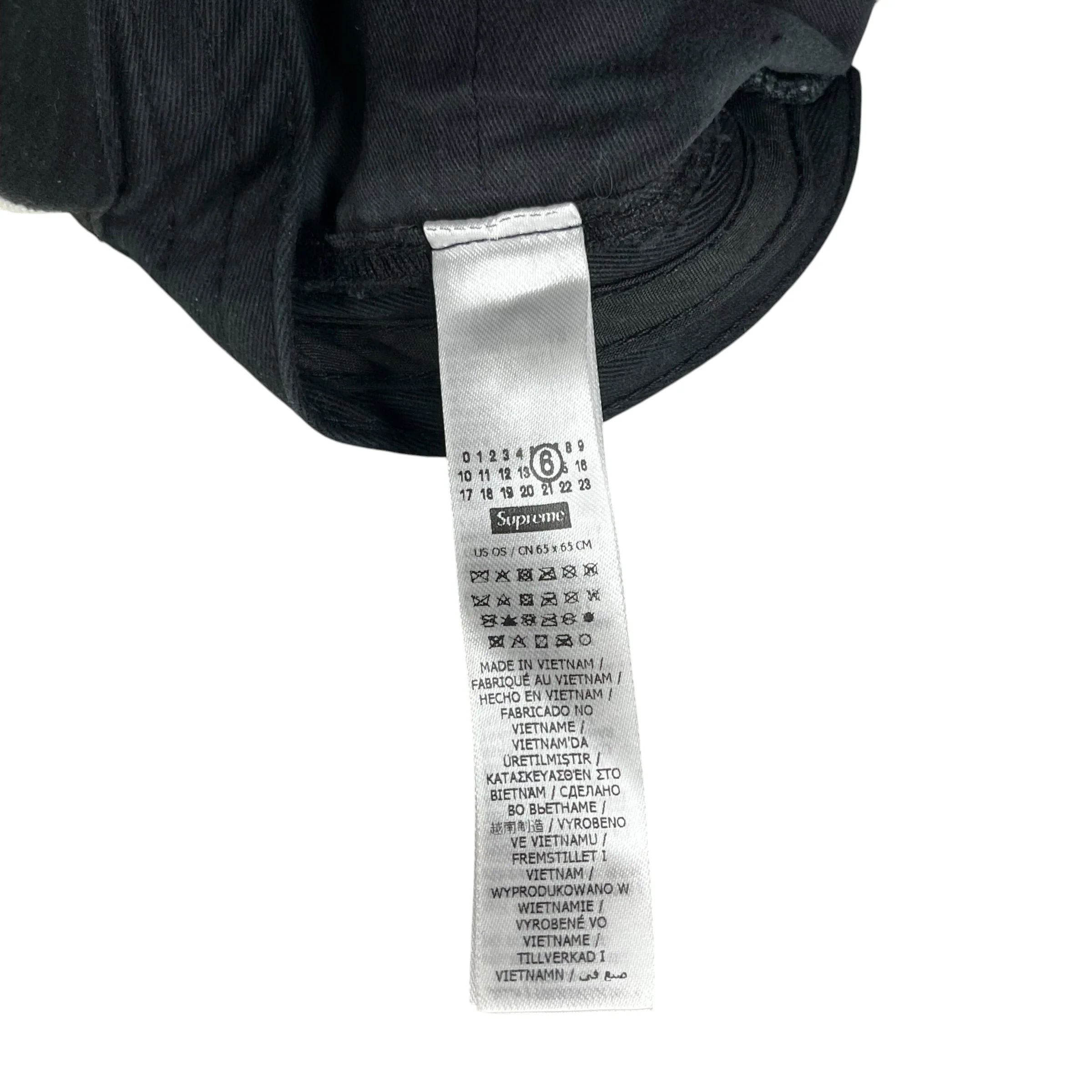 MM6/Supreme/Cap/Cotton/BLK/
