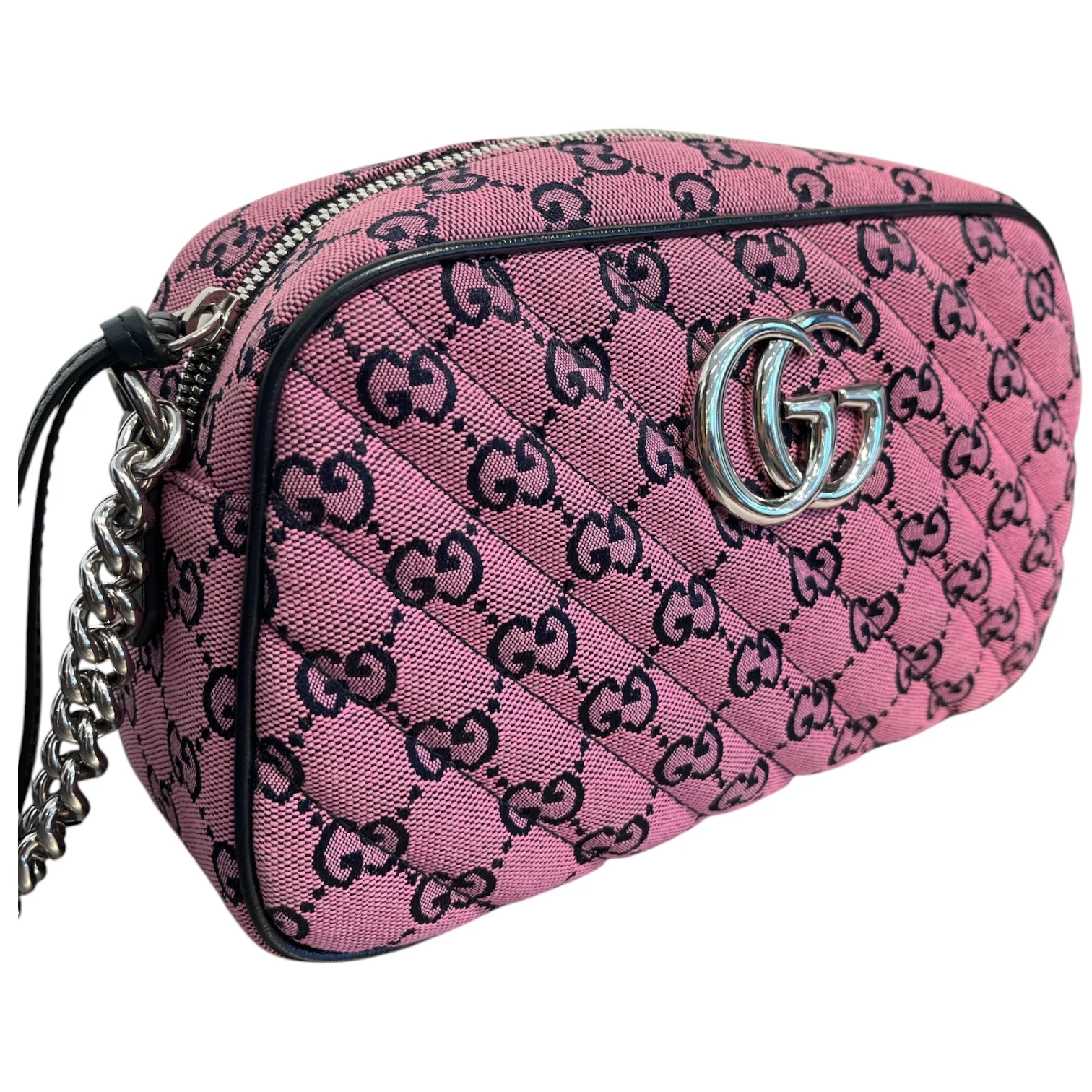GUCCI/Cross Body Bag/Monogram/PNK/ marmont