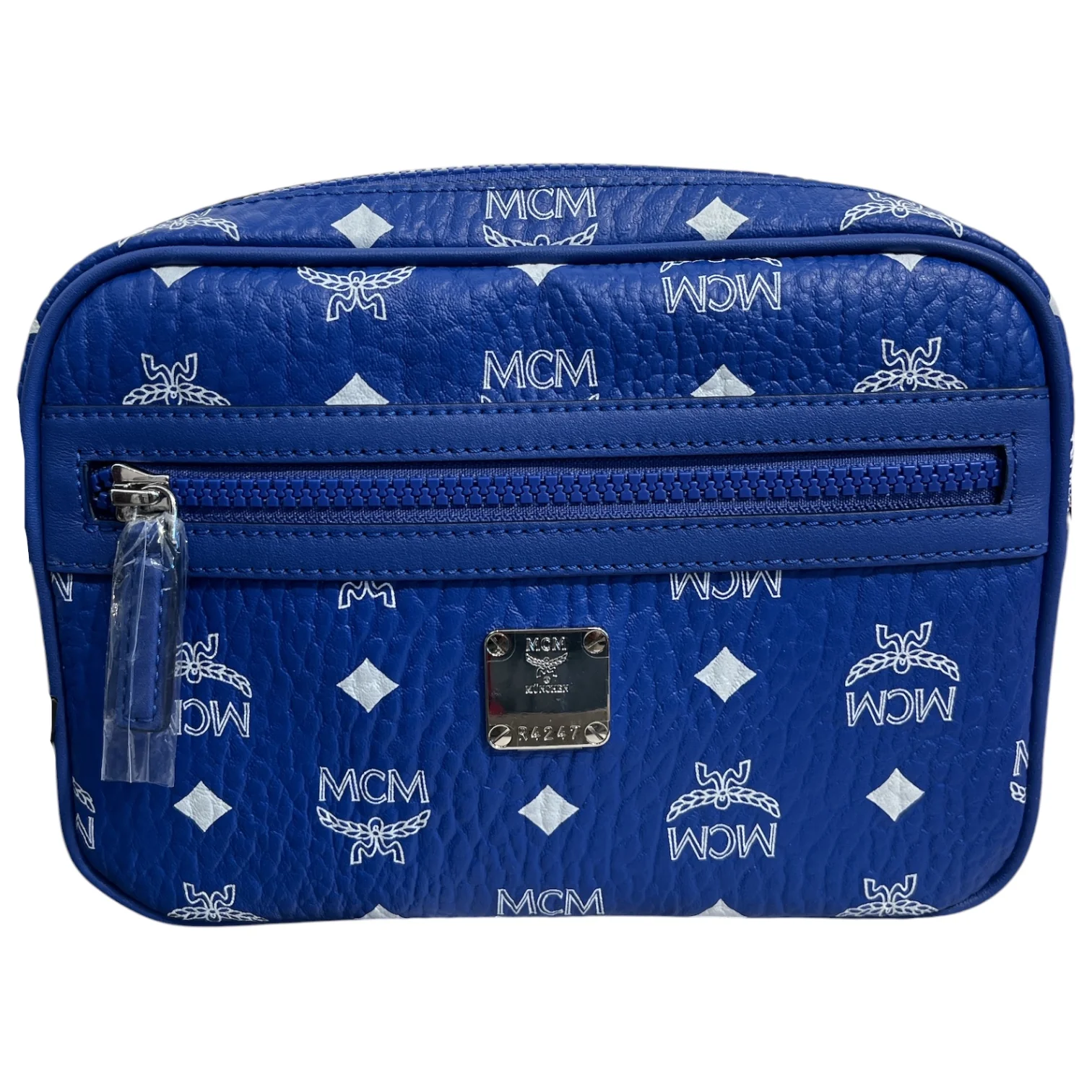 MCM/Cross Body Bag/Monogram/Leather/BLU/visetos