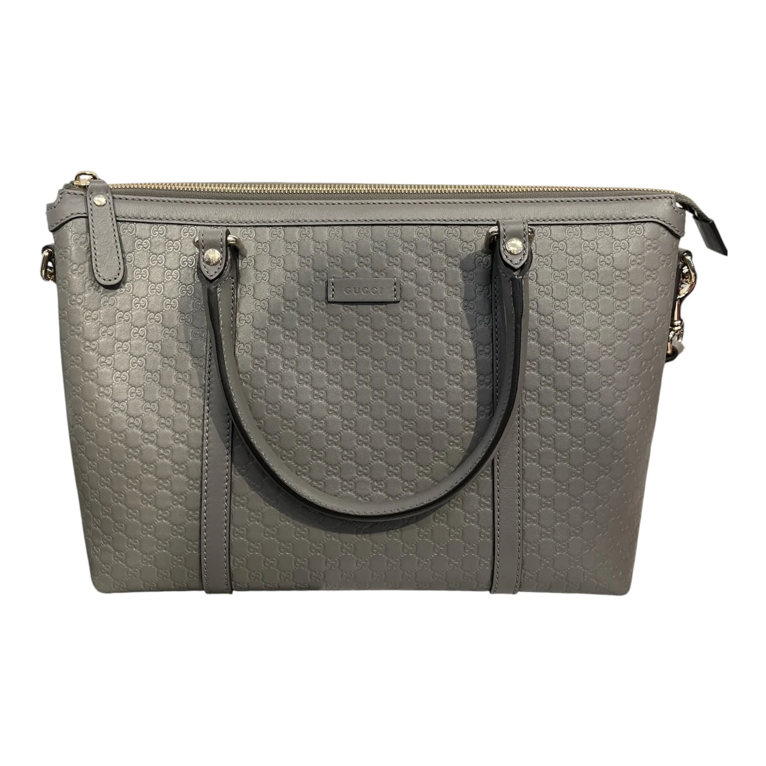 GUCCI/Hand Bag/Leather/GRY/microduccissima joy bag