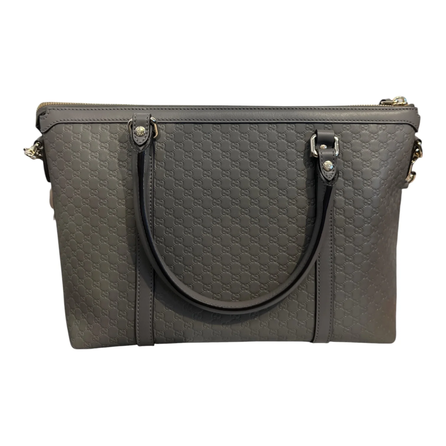 GUCCI/Hand Bag/Leather/GRY/microduccissima joy bag