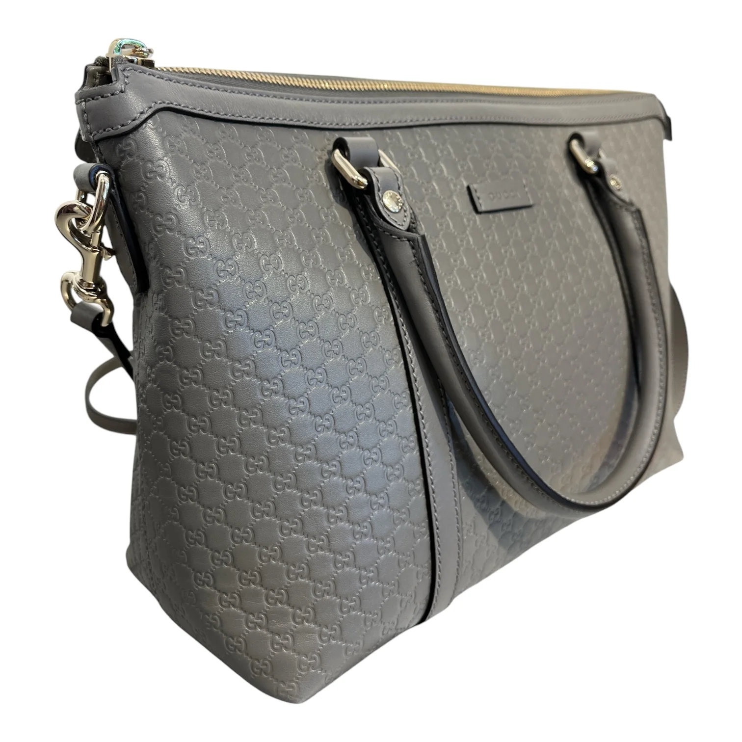 GUCCI/Hand Bag/Leather/GRY/microduccissima joy bag