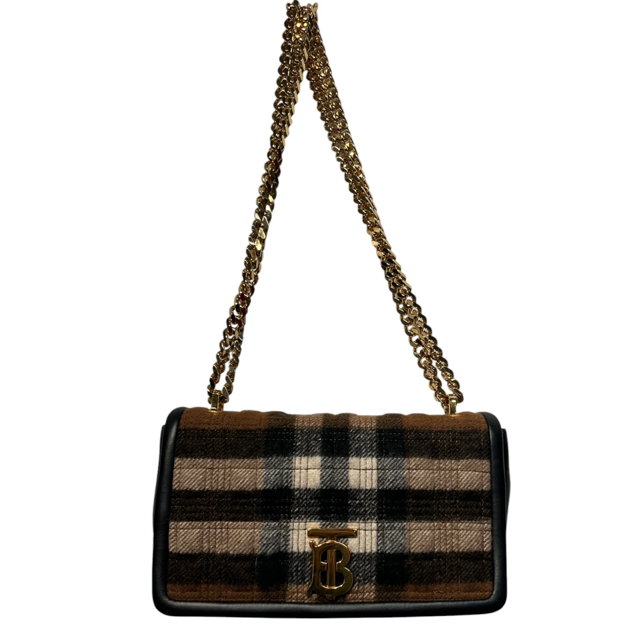BURBERRY/Cross Body Bag/Plaid/Leather/BRW/