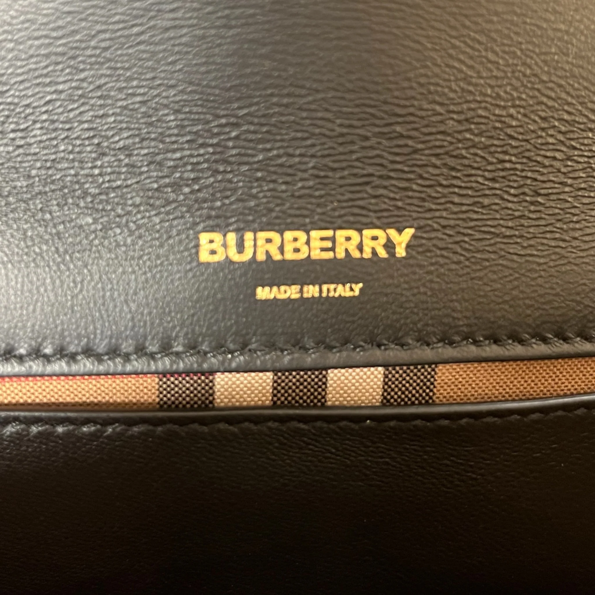 BURBERRY/Cross Body Bag/Plaid/Leather/BRW/