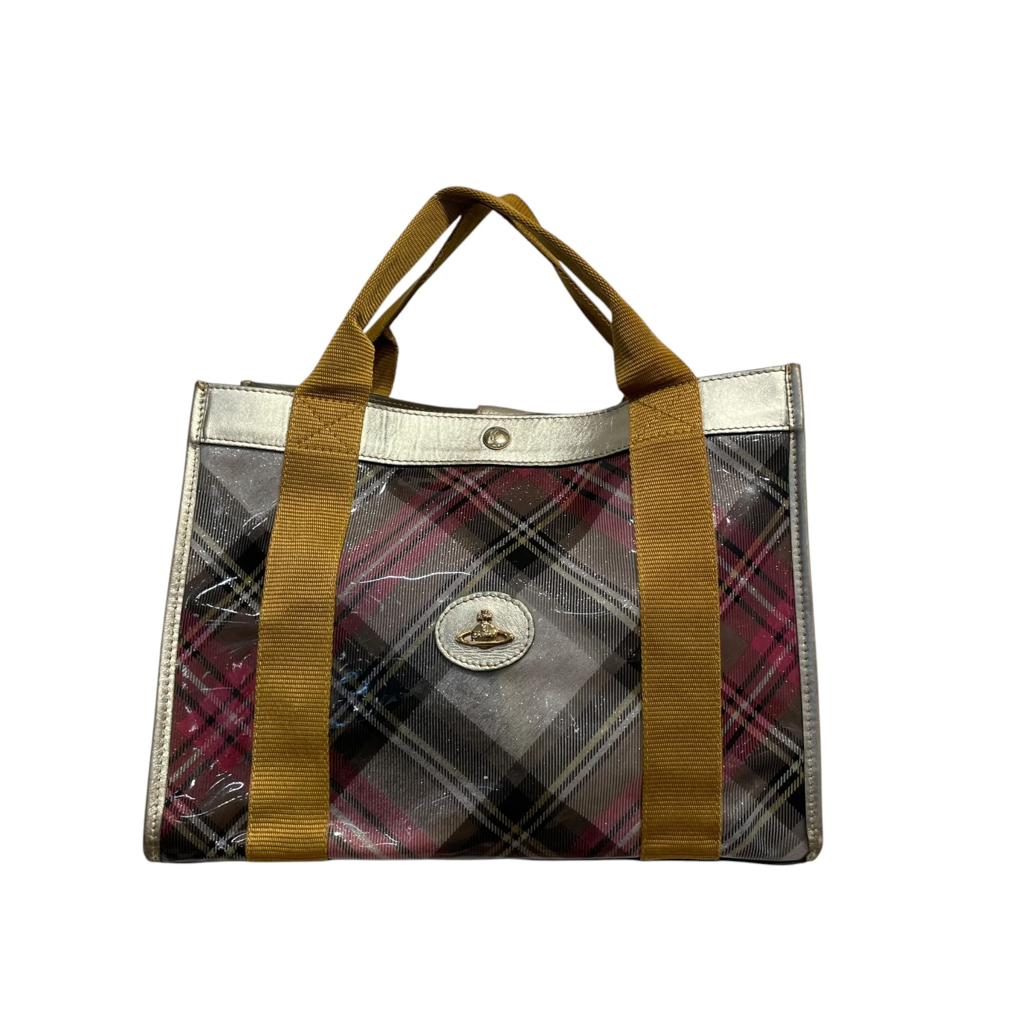 Vivienne Westwood/Hand Bag/Plaid/CLR/PLAID TOTE
