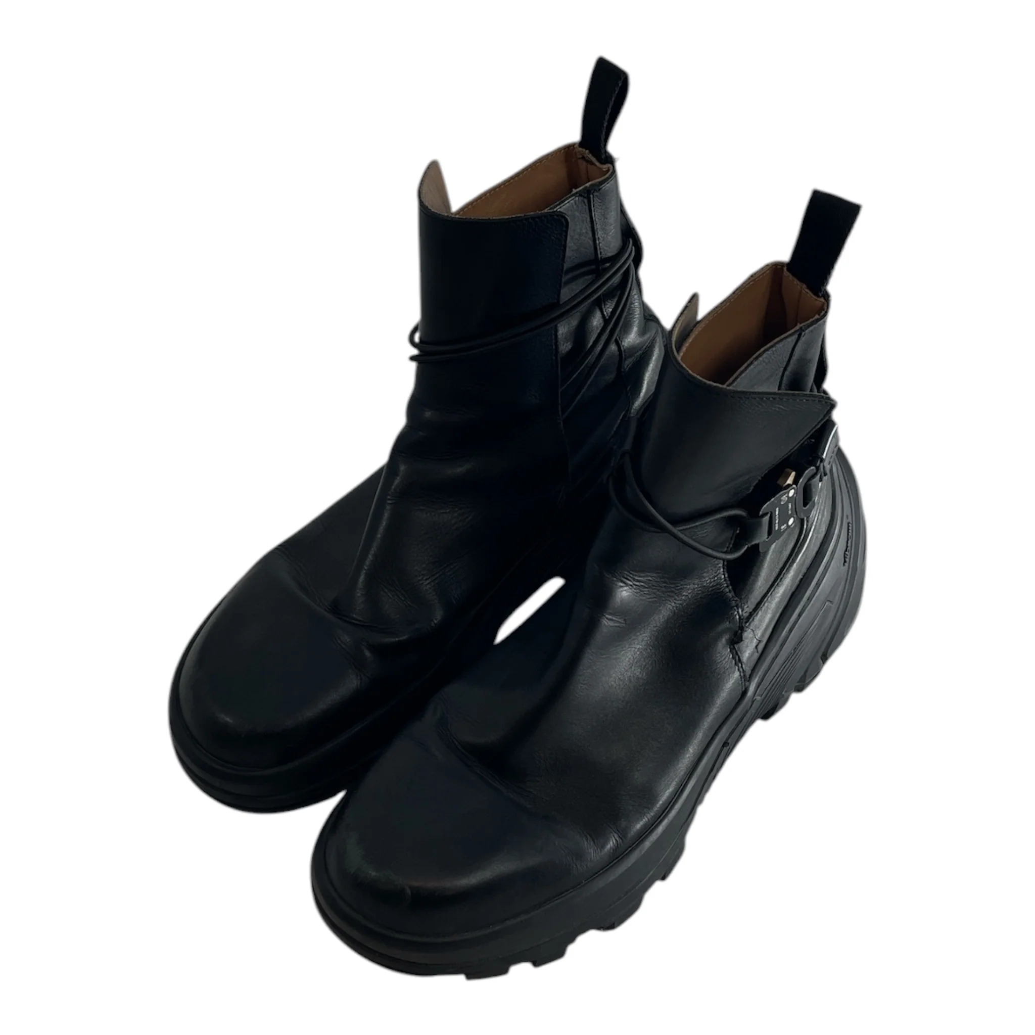 1017 ALYX 9SM(ALYX)/Boots/US 10/Leather/BLK/WRAP AROUND W BUCKLE