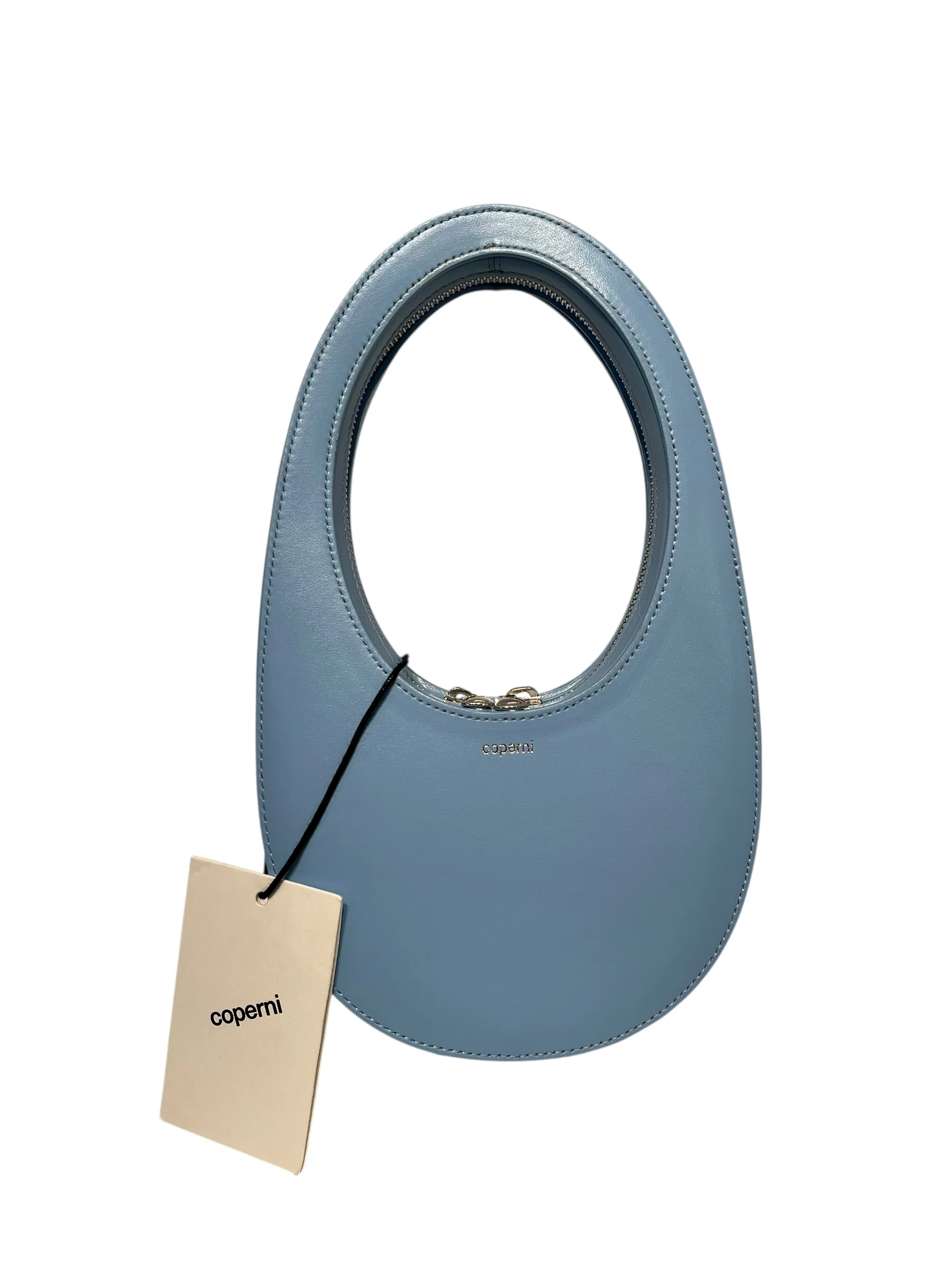 Coperni/Hand Bag/Leather/BLU/U-SHAPED/SLVR TXT