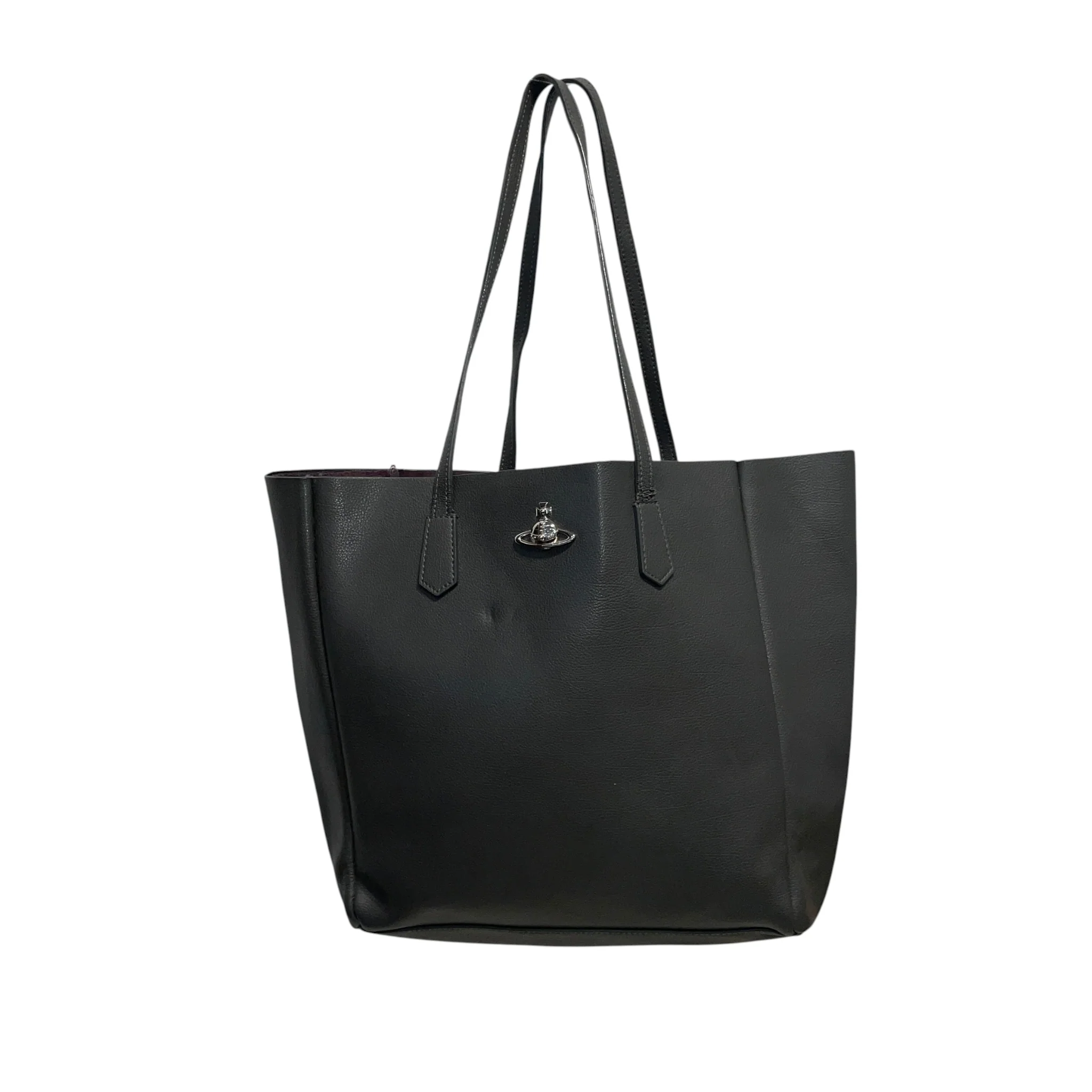 Vivienne Westwood/Tote Bag/Leather/GRY/ORB TOTE