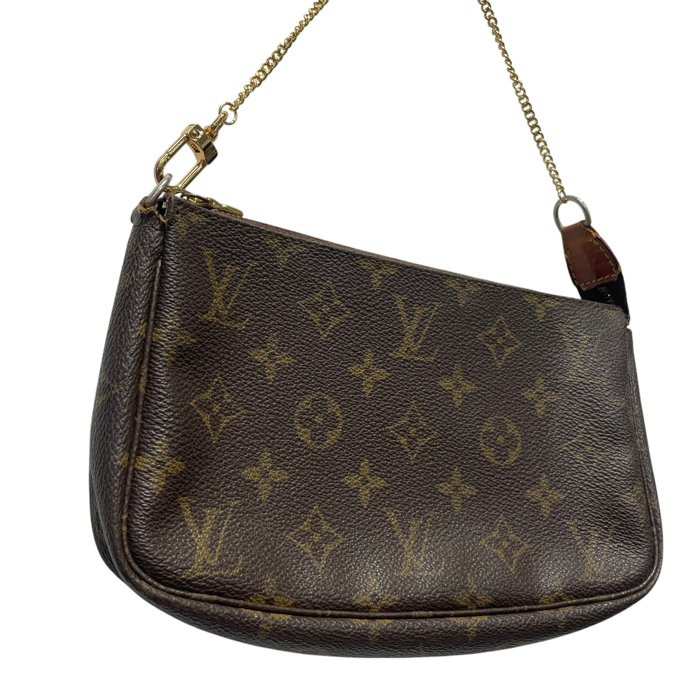 LOUIS VUITTON/Bag/Monogram/Leather/BRW/POCHETTE