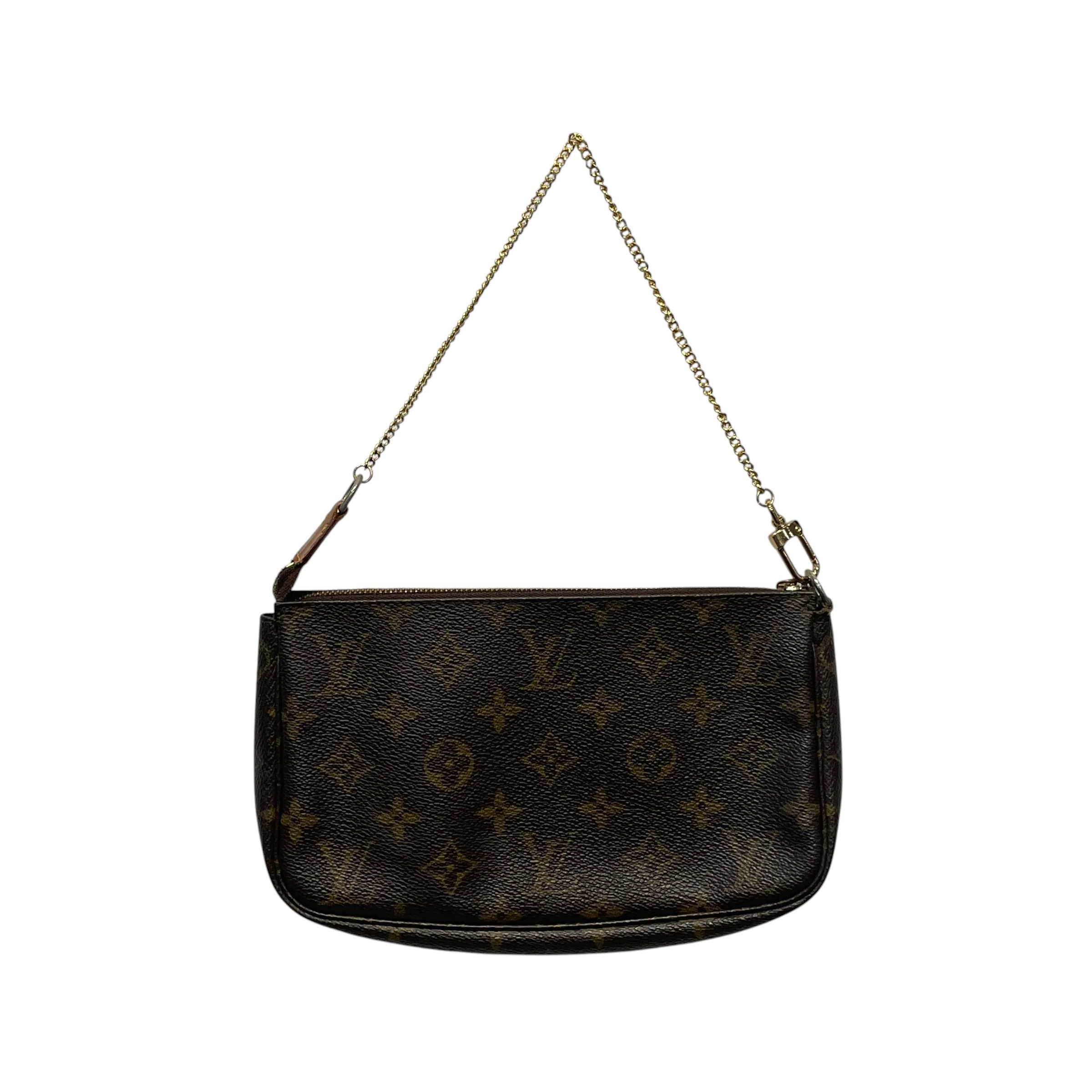 LOUIS VUITTON/Bag/Monogram/Leather/BRW/POCHETTE
