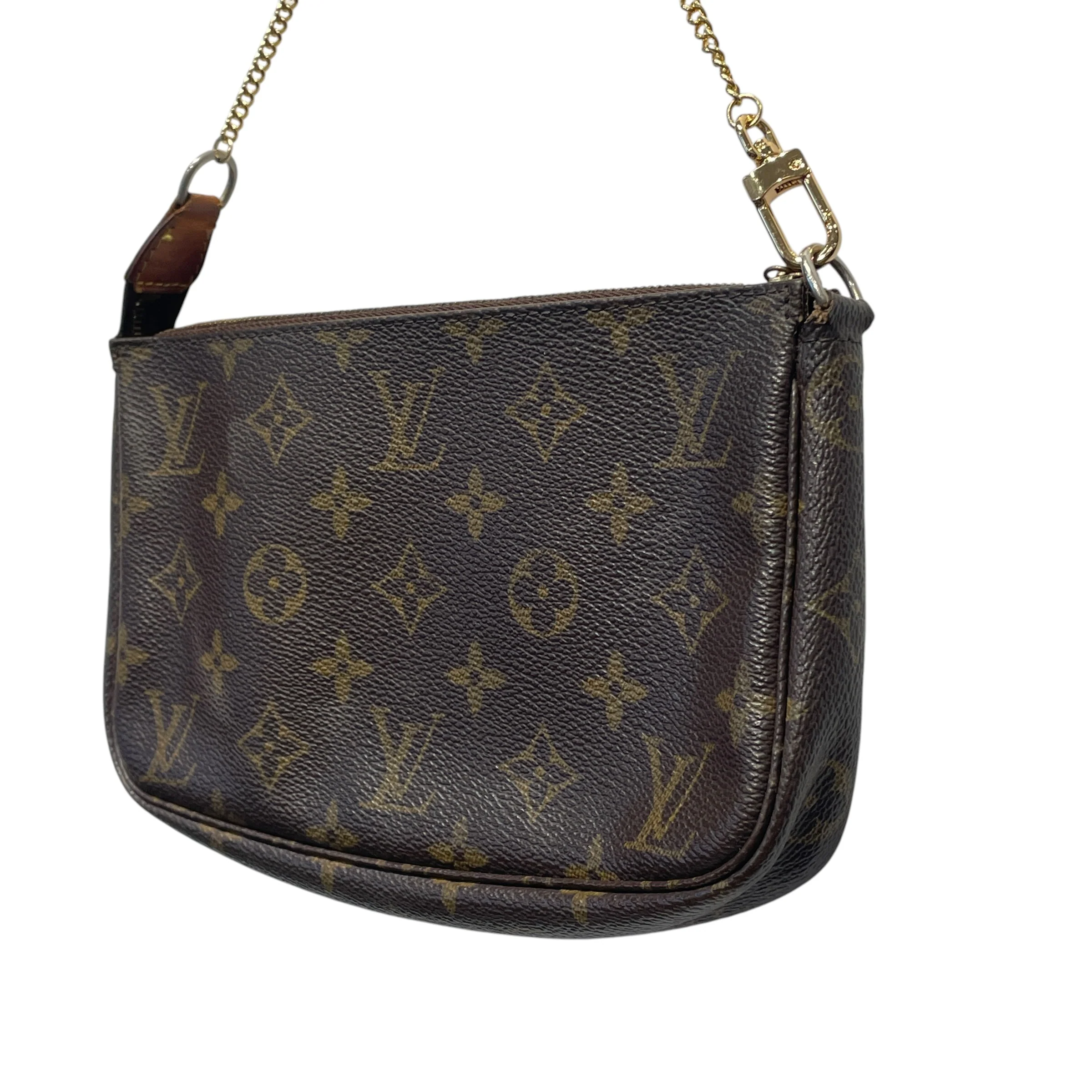 LOUIS VUITTON/Bag/Monogram/Leather/BRW/POCHETTE