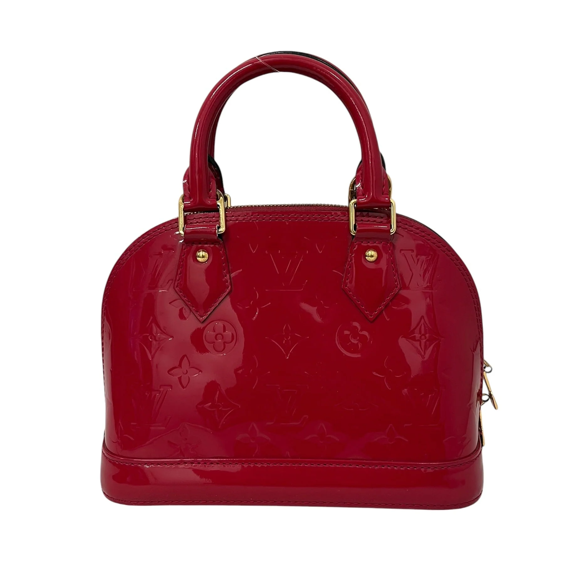 LOUIS VUITTON/Cross Body Bag/Monogram/Leather/RED/ALMA