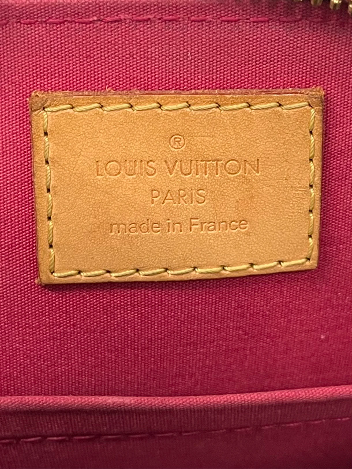 LOUIS VUITTON/Cross Body Bag/Monogram/Leather/RED/ALMA