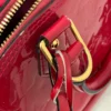 LOUIS VUITTON/Cross Body Bag/Monogram/Leather/RED/ALMA
