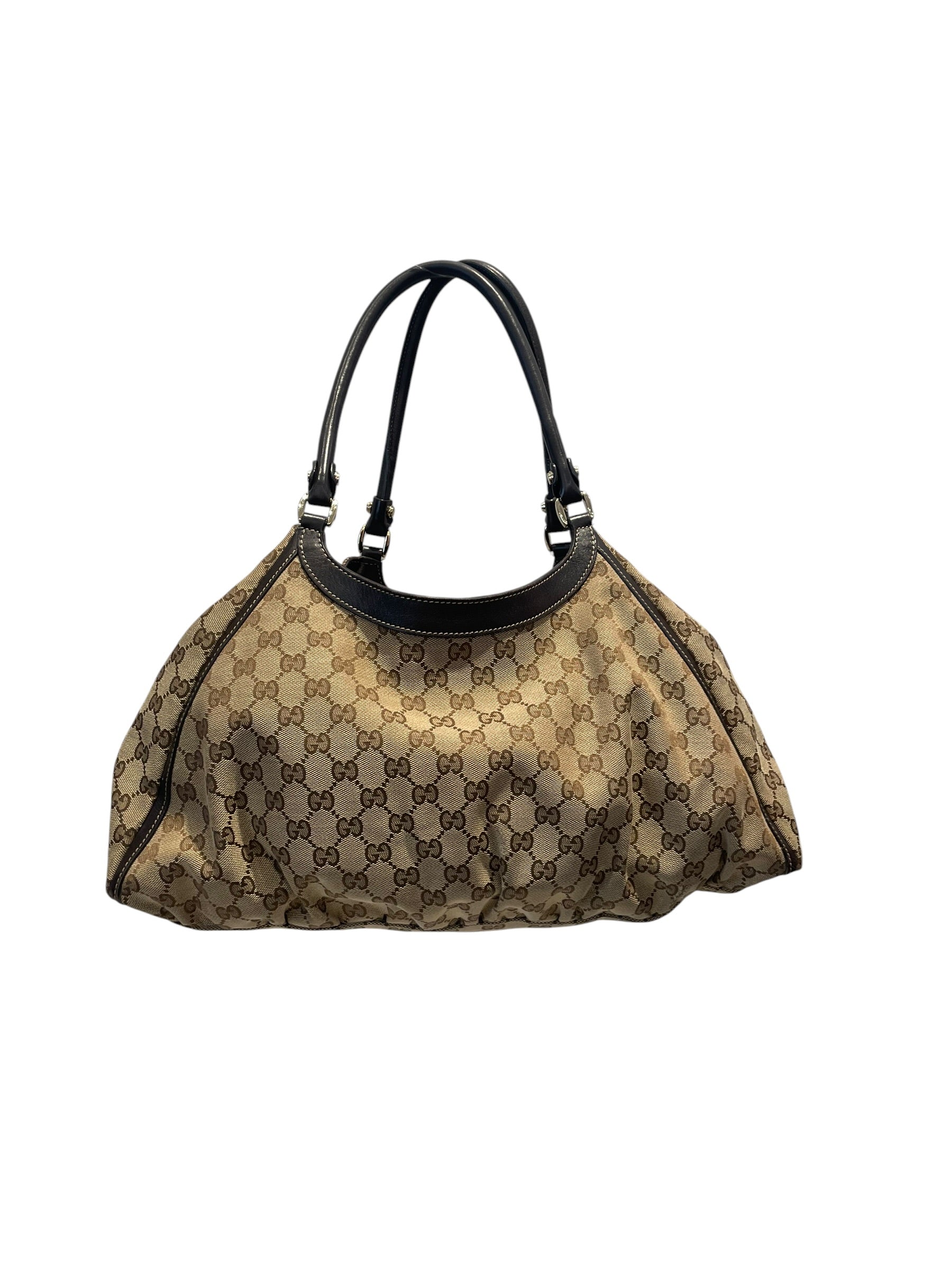 GUCCI/Tote Bag/Monogram/KHK/Abbey Shoulder Bag