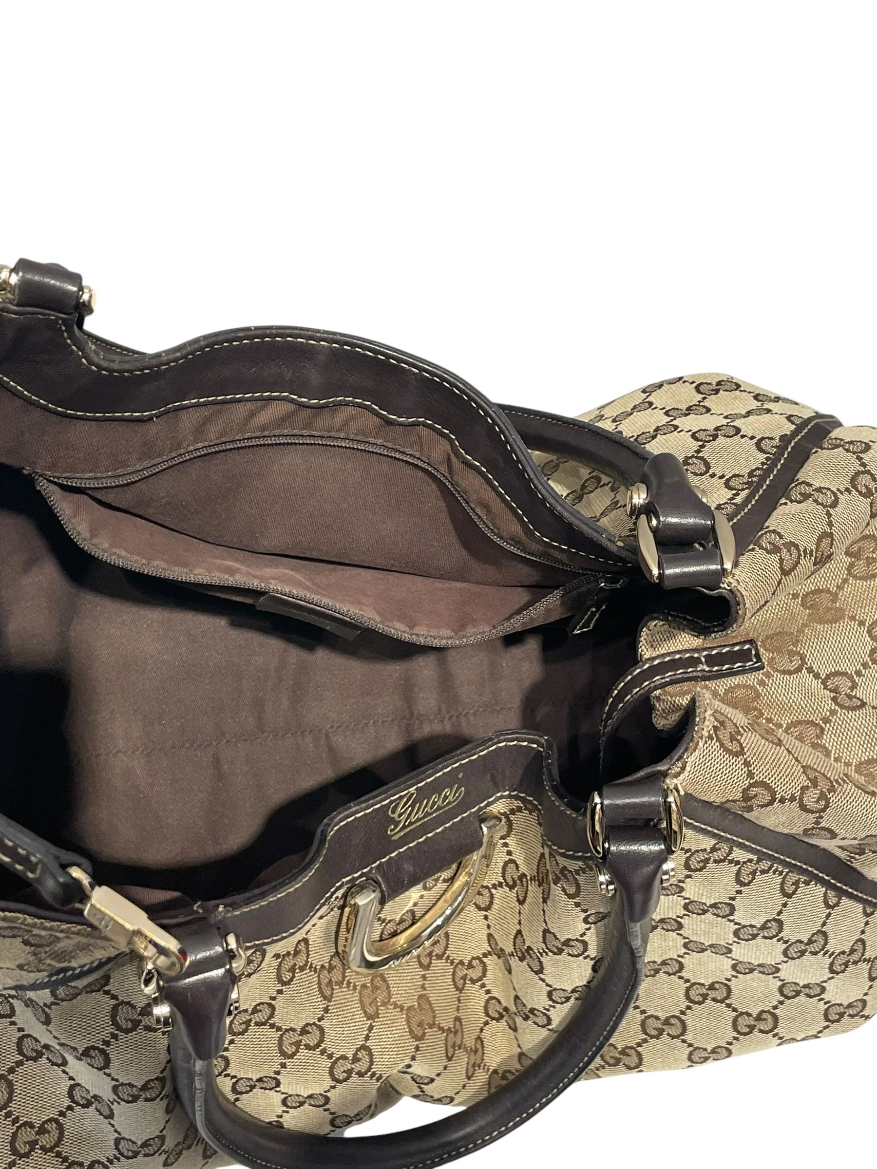 GUCCI/Tote Bag/Monogram/KHK/Abbey Shoulder Bag