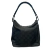 GUCCI/Hand Bag/Monogram/Nylon/BLK/Vntage GG Monogram
