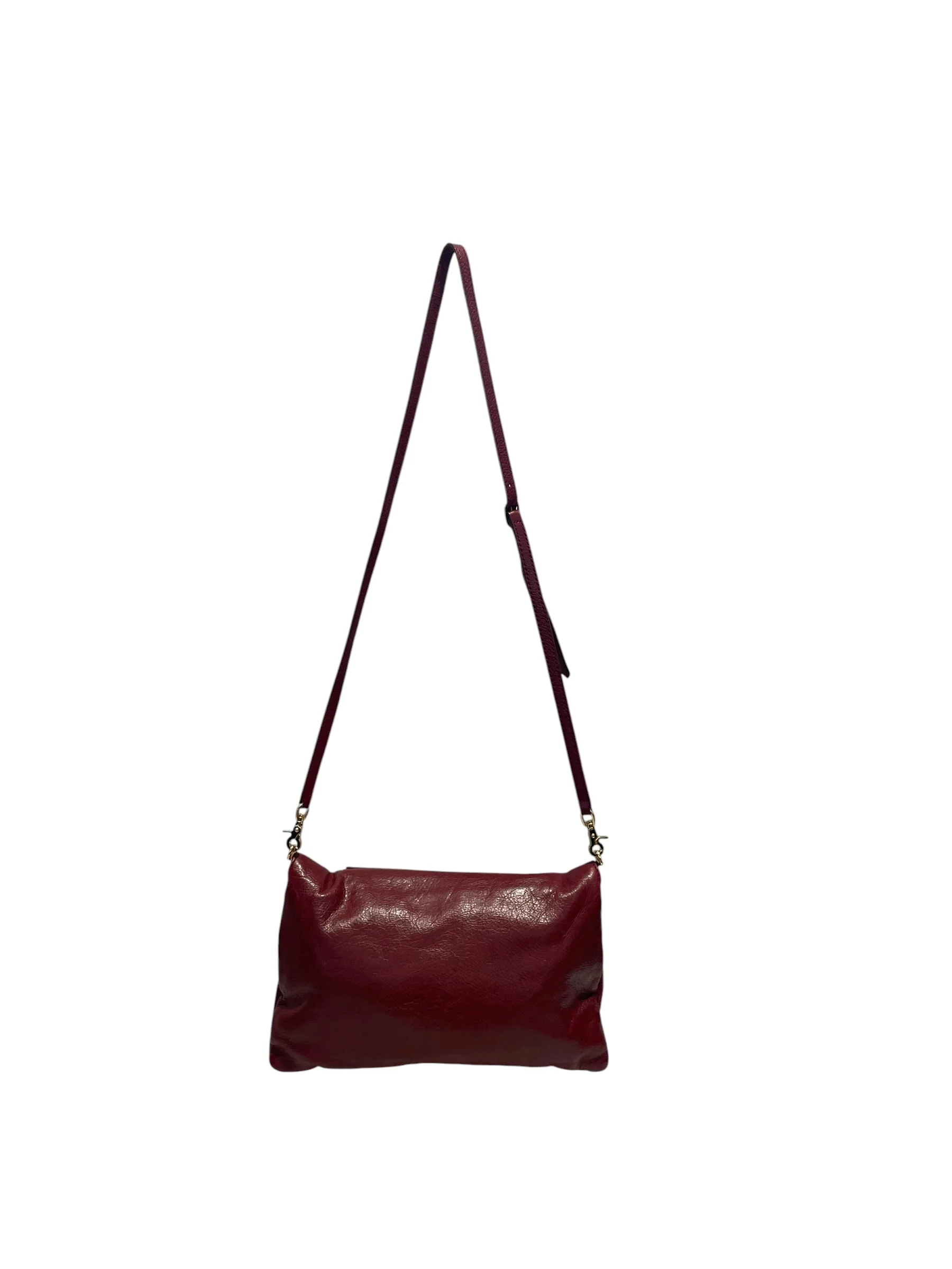BALENCIAGA/Clutch Bag/Leather/RED/Giant Envelope Cagole CLutch