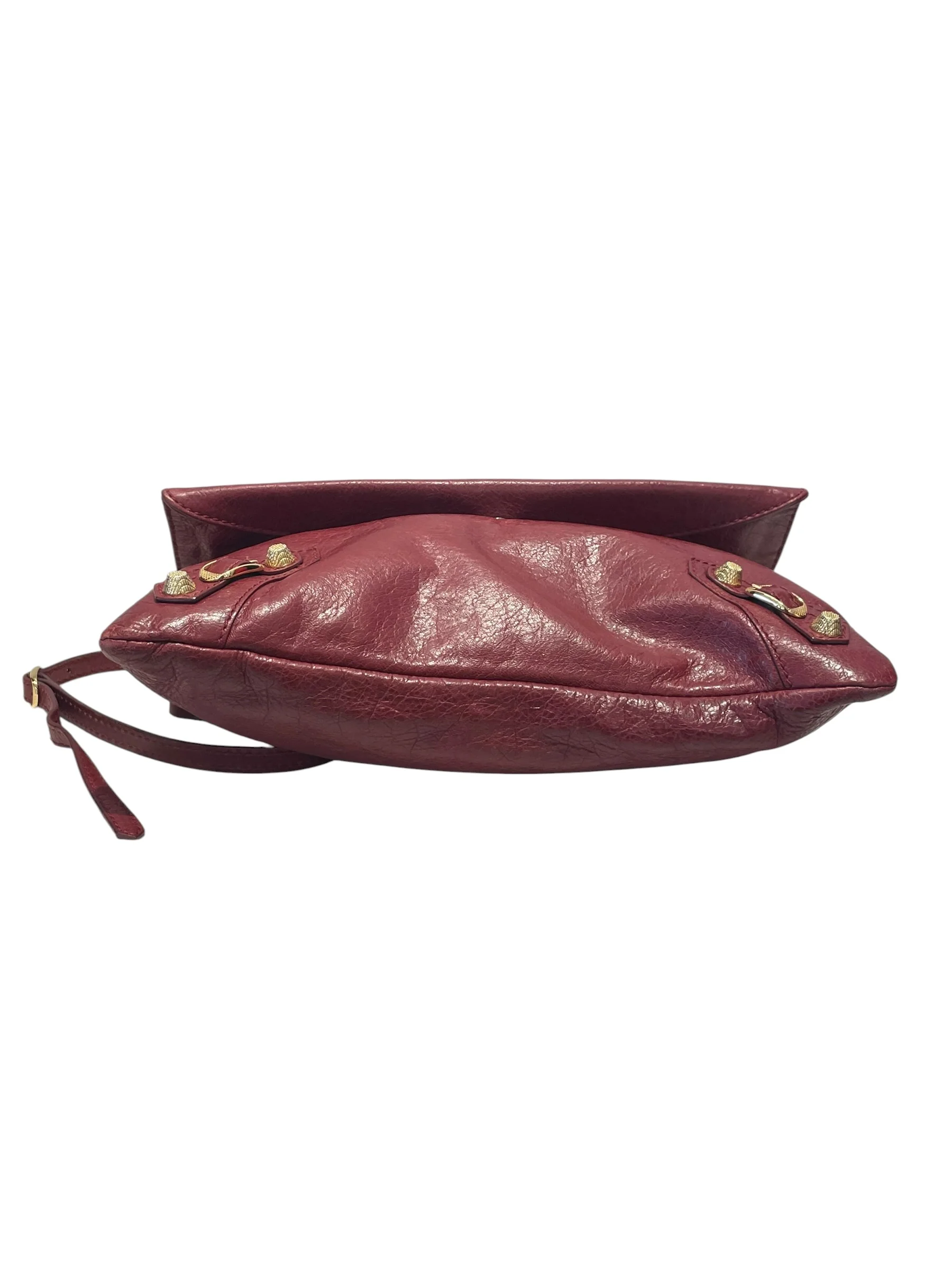 BALENCIAGA/Clutch Bag/Leather/RED/Giant Envelope Cagole CLutch