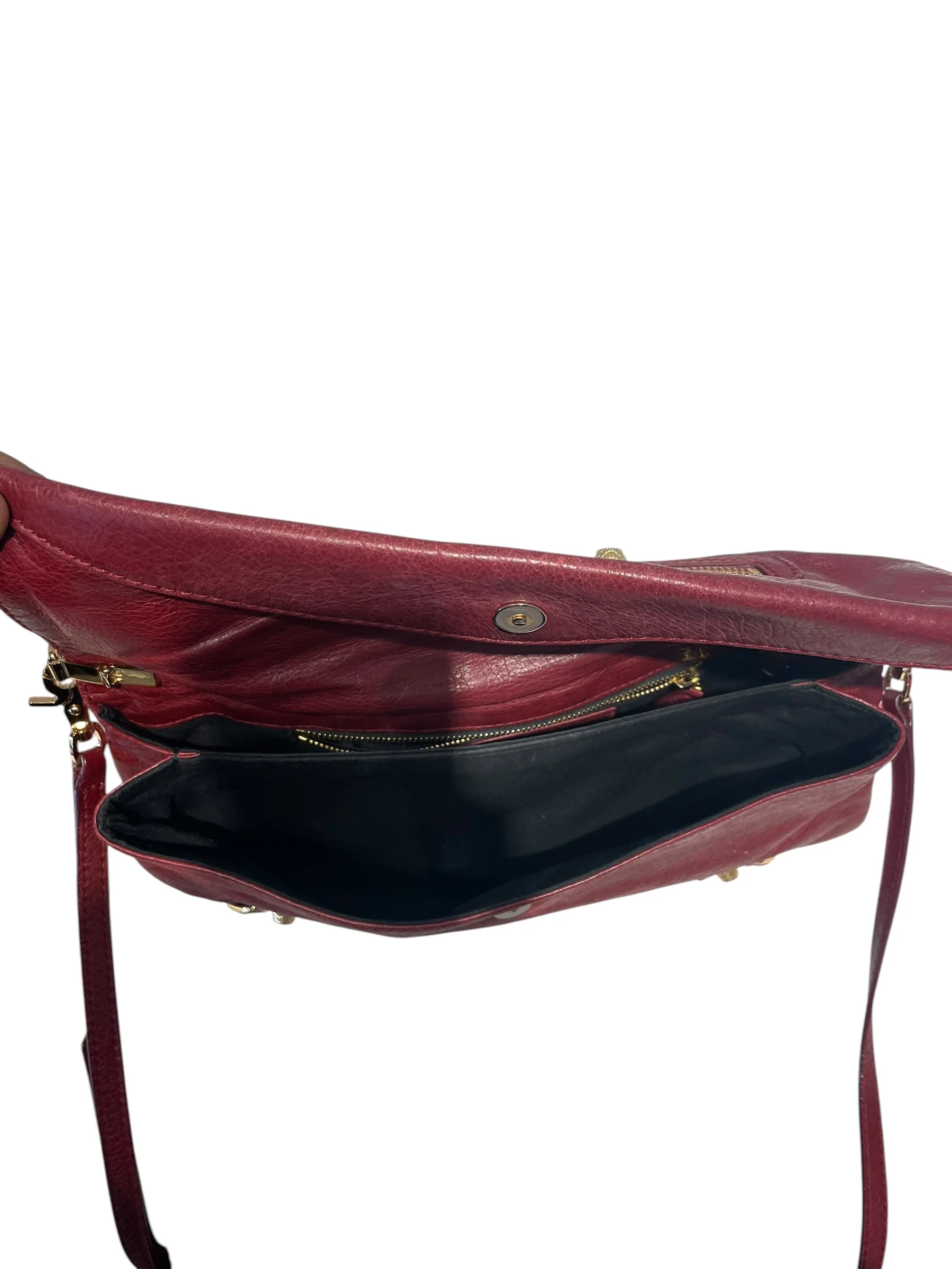 BALENCIAGA/Clutch Bag/Leather/RED/Giant Envelope Cagole CLutch
