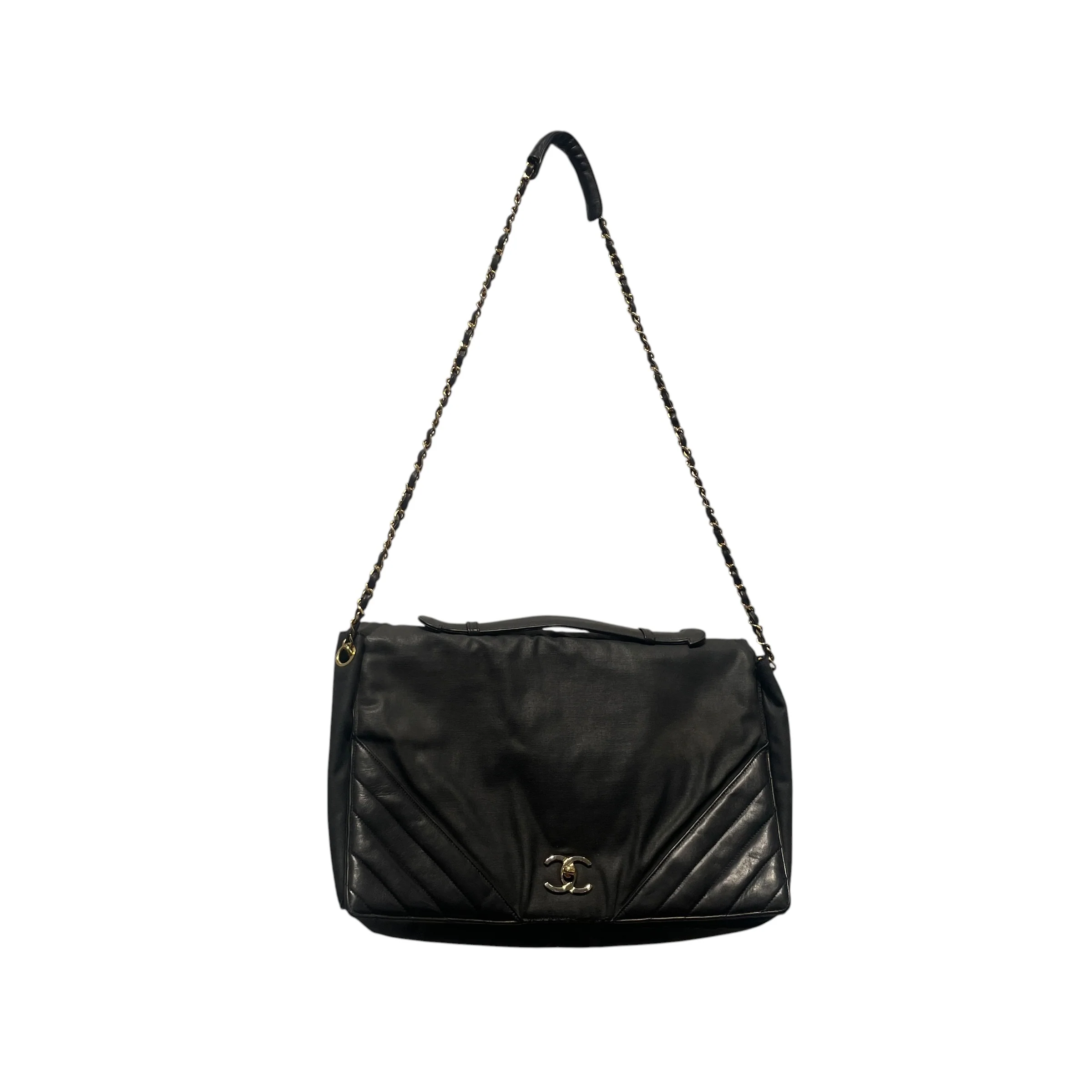 CHANEL/Cross Body Bag/Acrylic/BLK/