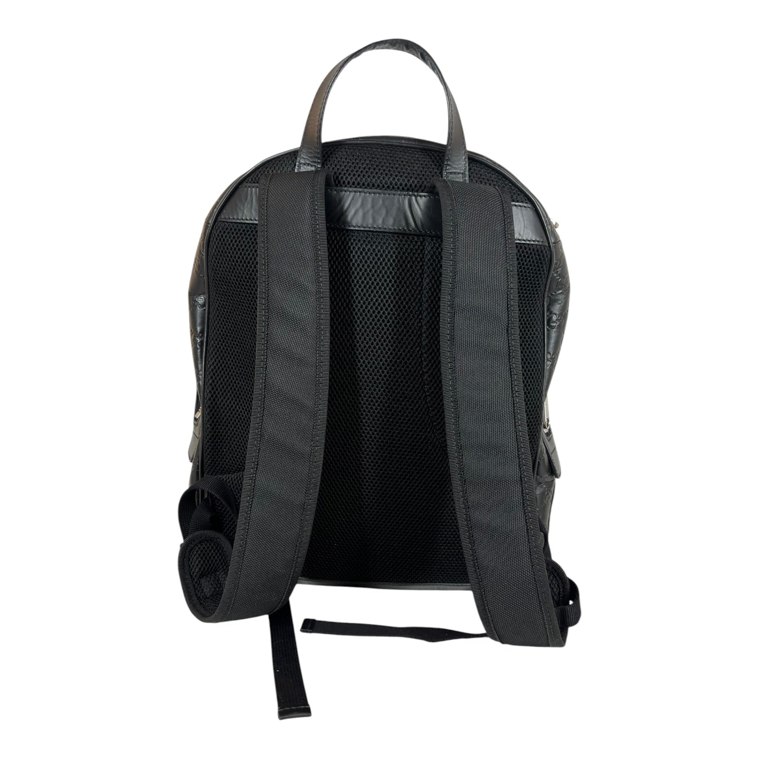GUCCI/Backpack/Monogram/Leather/BLK/GUCCISSIMA
