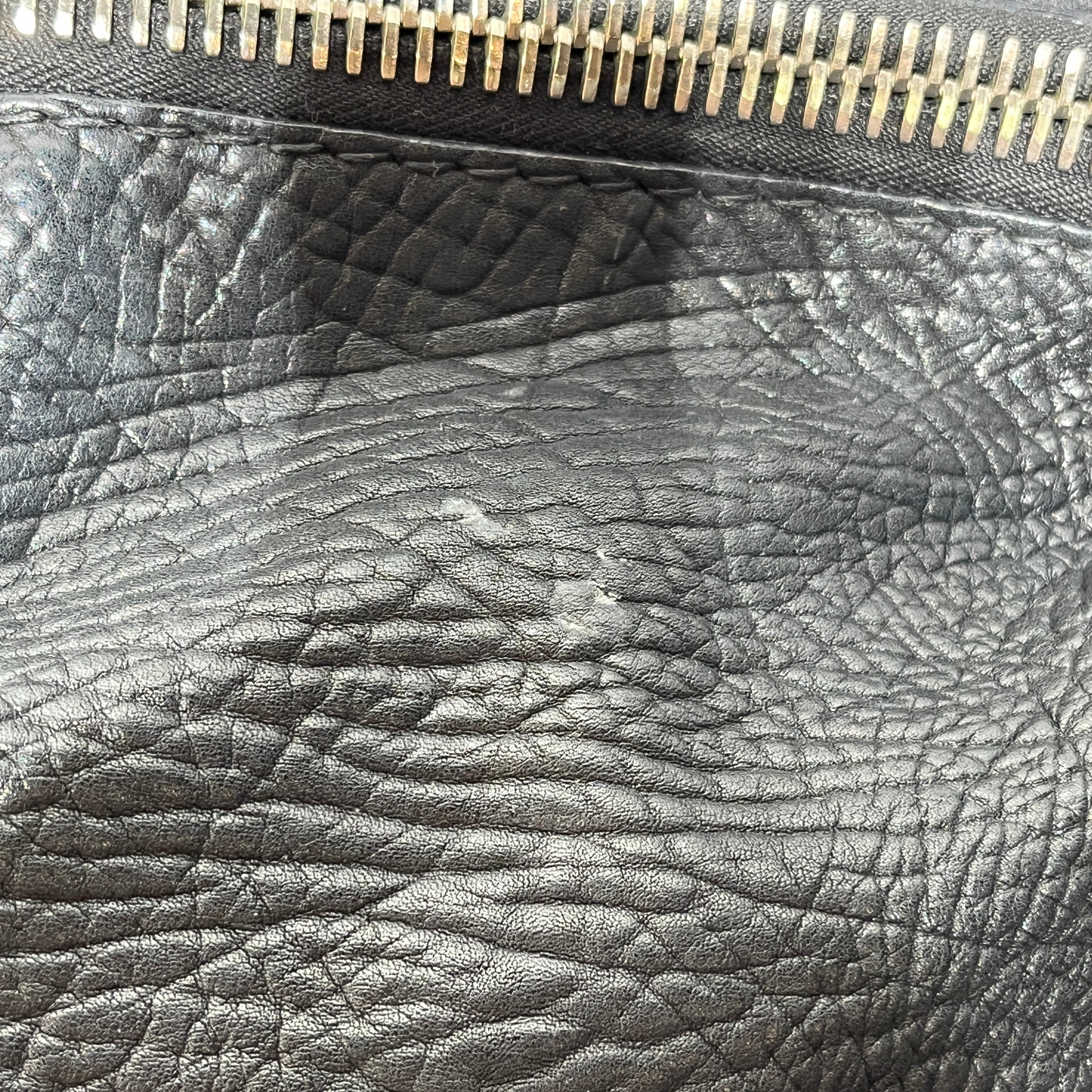 GUCCI/Tote Bag/Leather/BLK/bamboo tote