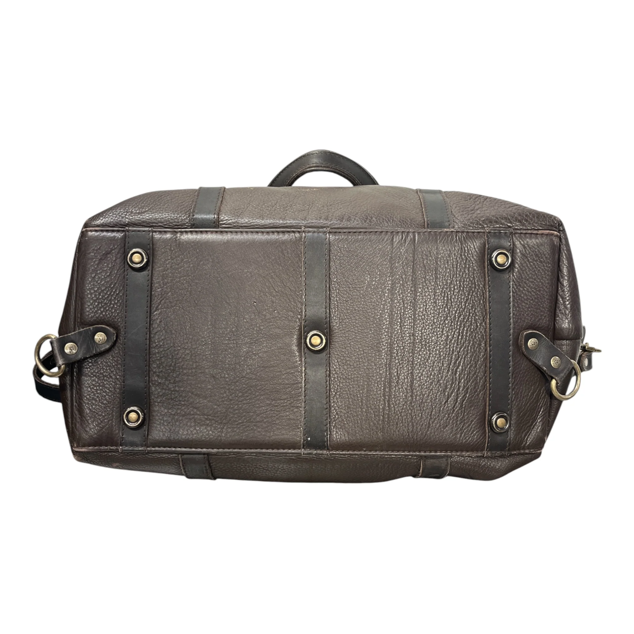 RODD&GUNN/Bag/Leather/BRW/DUFFLE BAG, PLAID INTERIOR