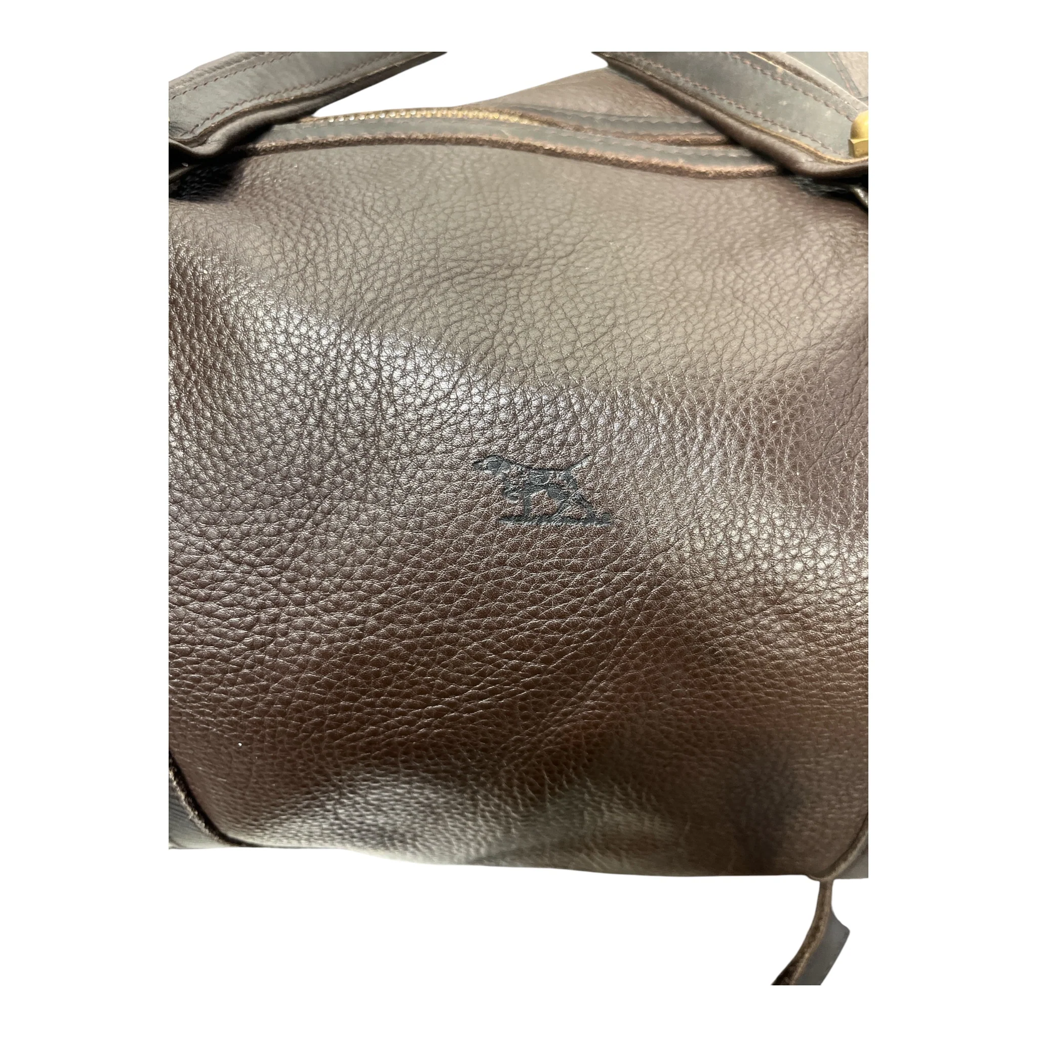RODD&GUNN/Bag/Leather/BRW/DUFFLE BAG, PLAID INTERIOR
