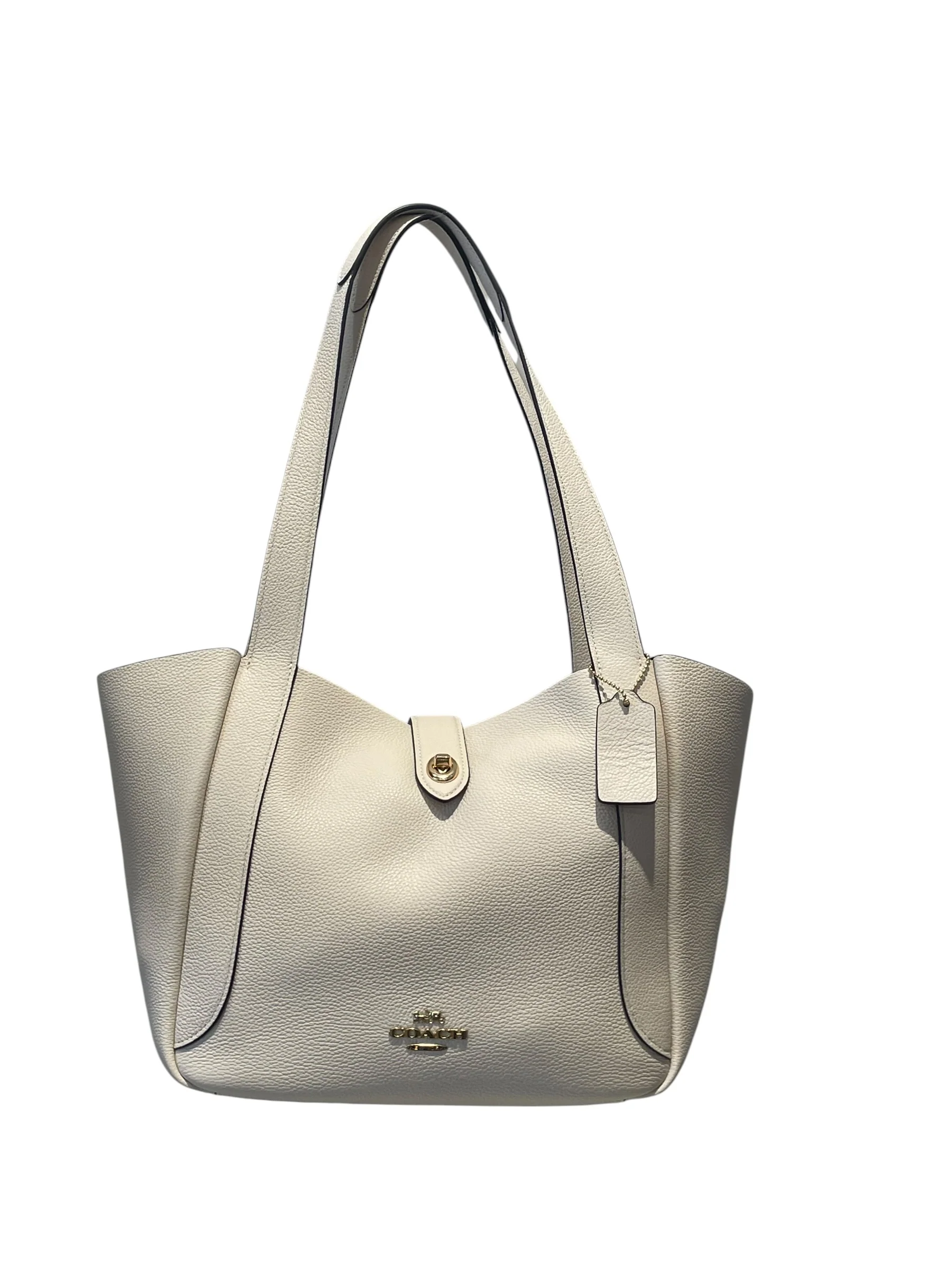 COACH/Hand Bag/Leather/WHT/hadley turnlock